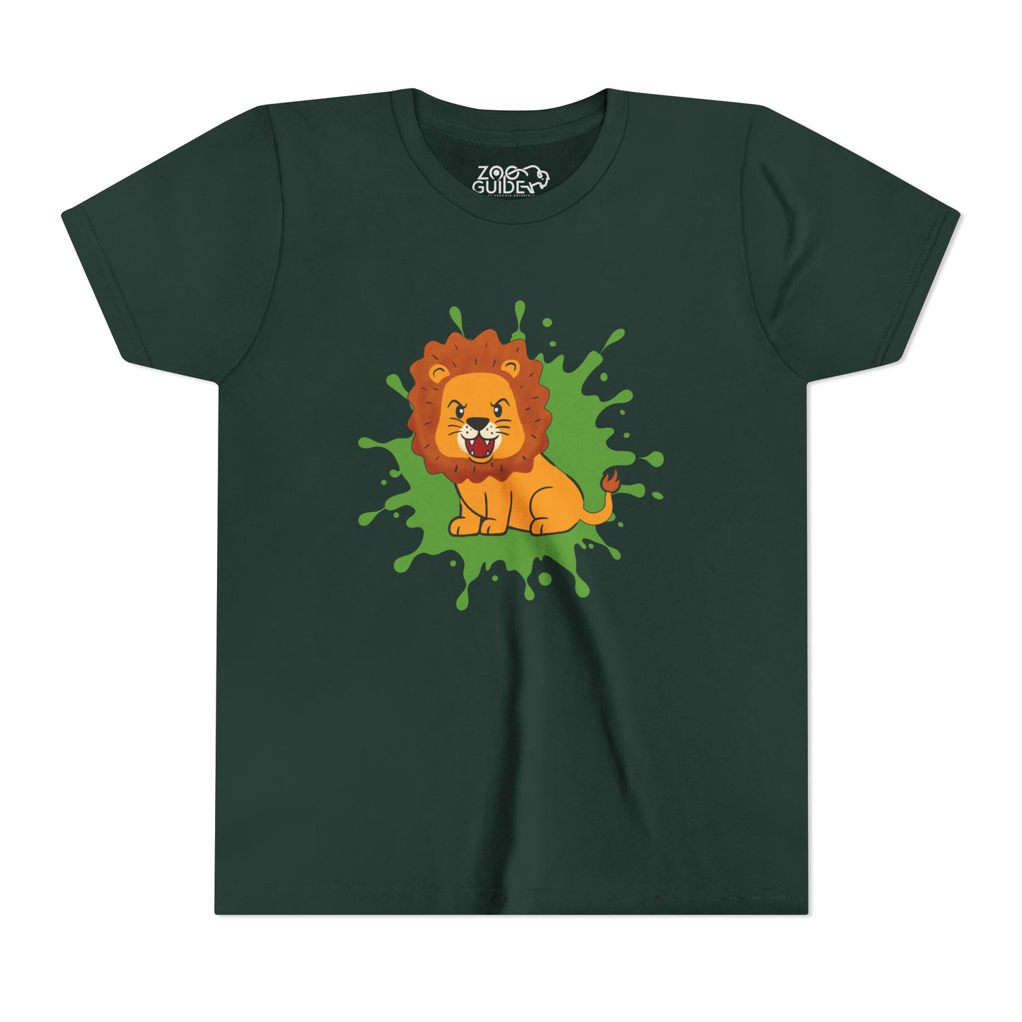 Copy of Roaring Lion Color Splash Youth Tee Shirt by Zoo Guide™