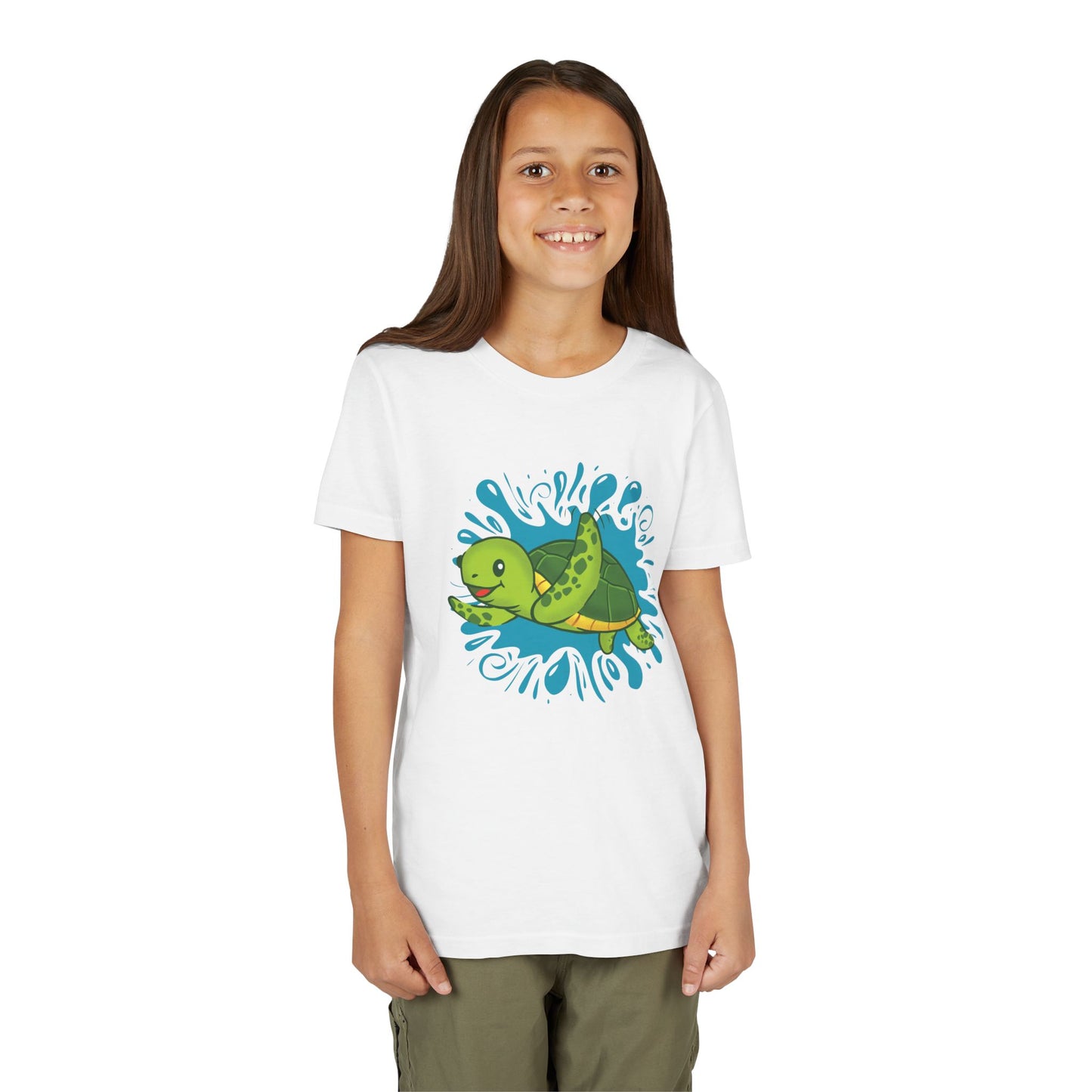 Sea Turtle Color Splash Youth Tee Shirt by Zoo Guide™
