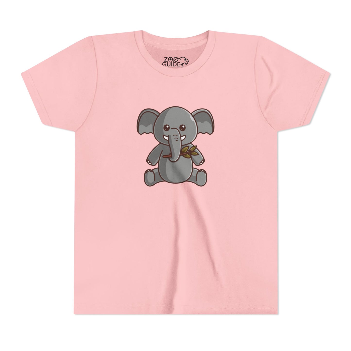 African Elephant Kawaii Style Youth Tee Shirt by Zoo Guide™