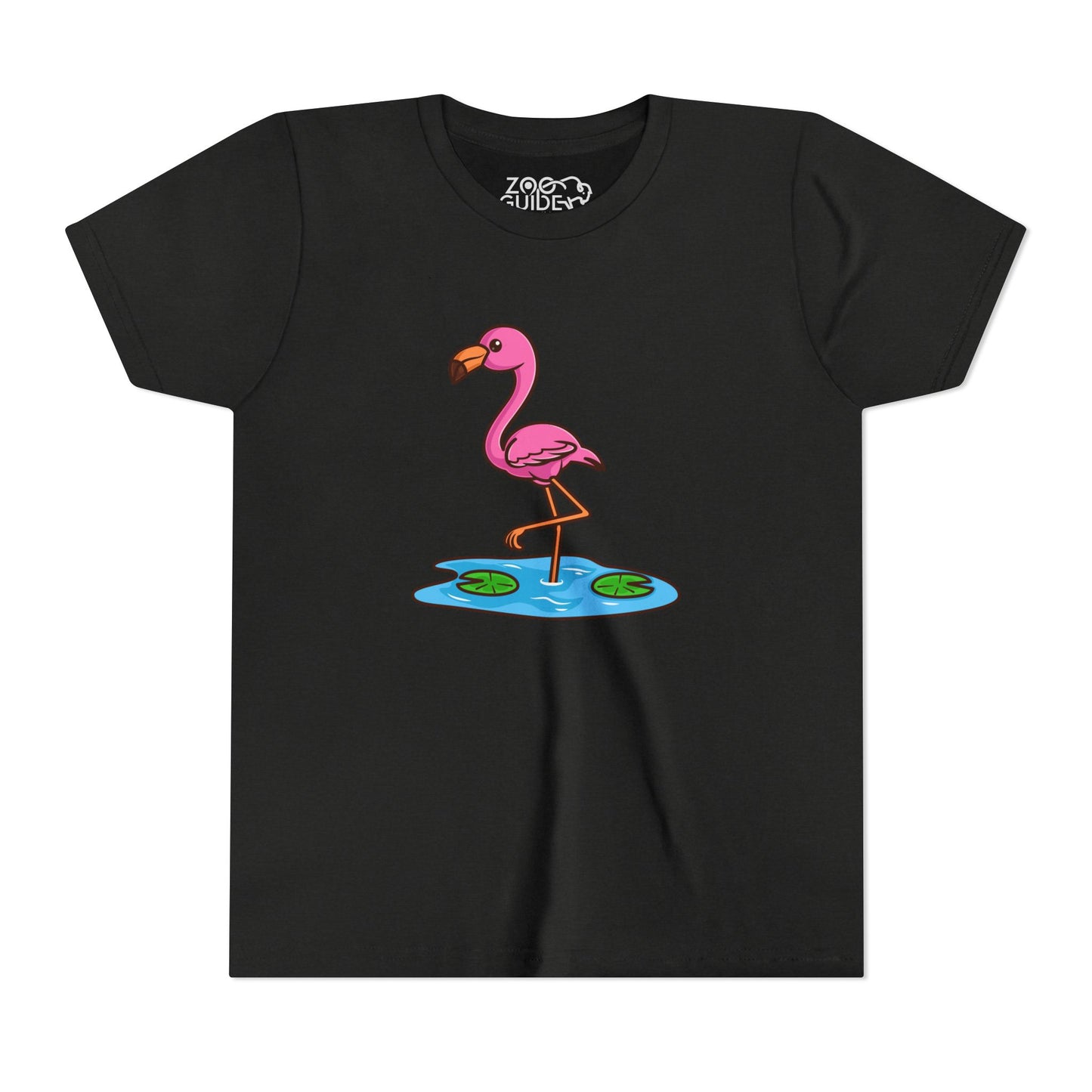 Flamingo Kawaii Style Youth Tee Shirt by Zoo Guide™