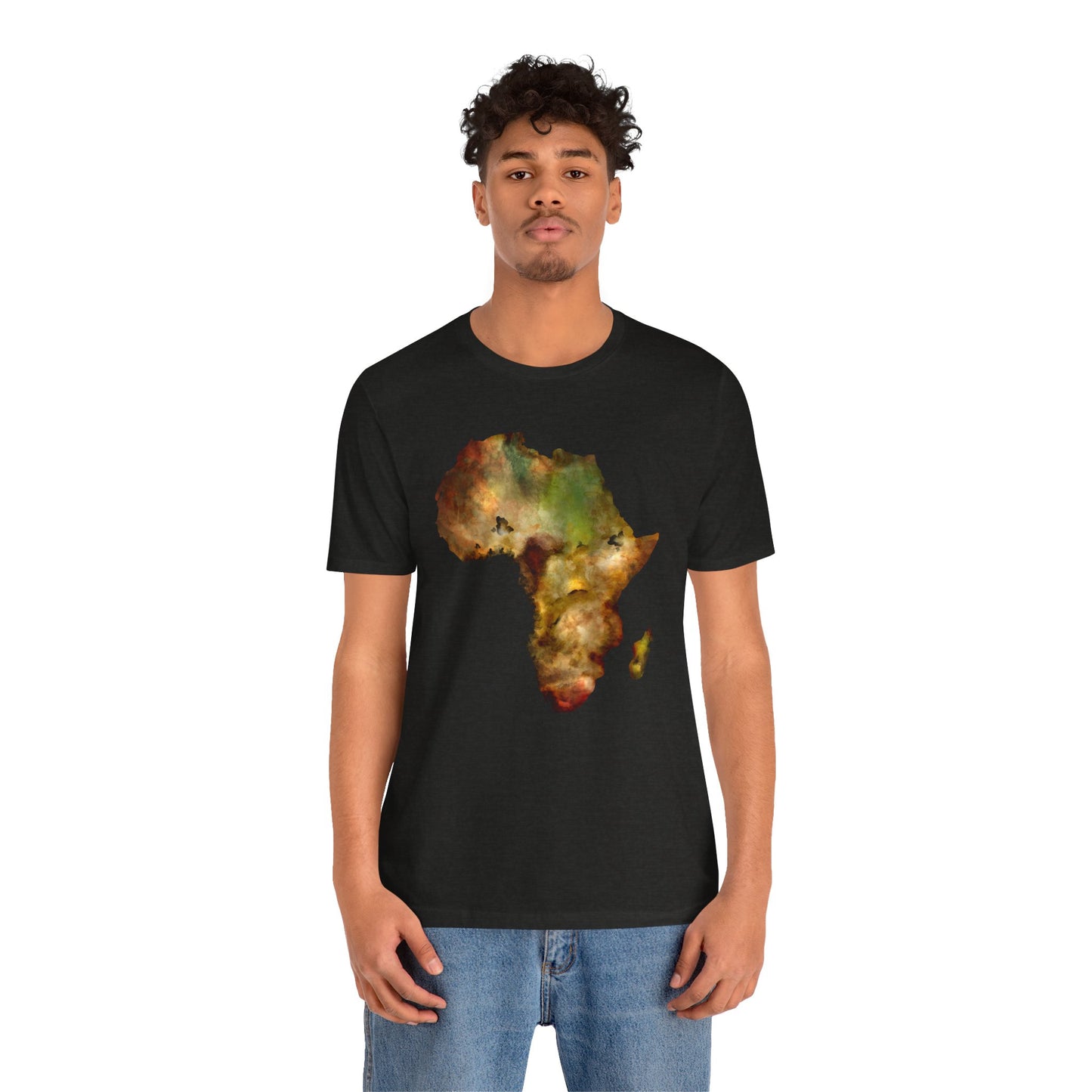 Africa Map Adult Unisex Tee Shirt by Zoo Guide™