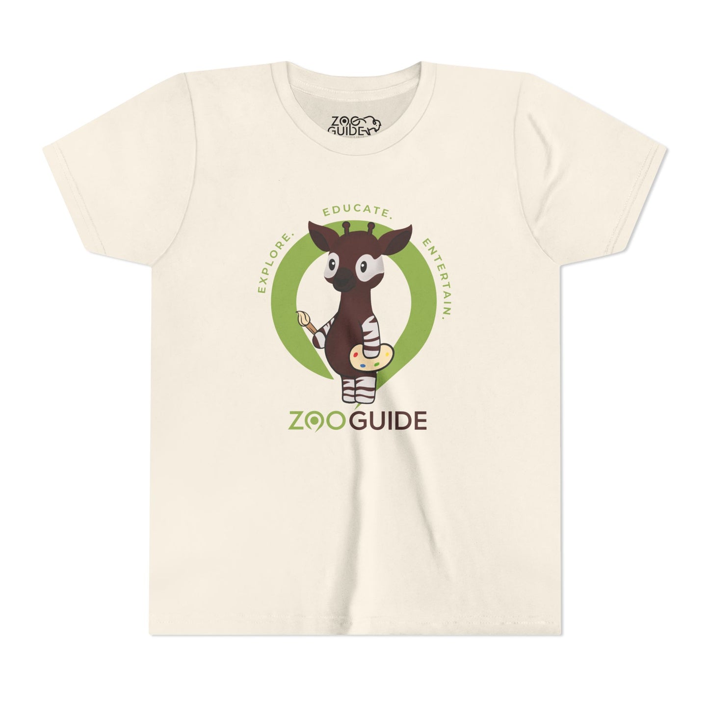 Okapi Painting in Zoo Guide™ Waypoint Icon Youth Tee Shirt by Zoo Guide™
