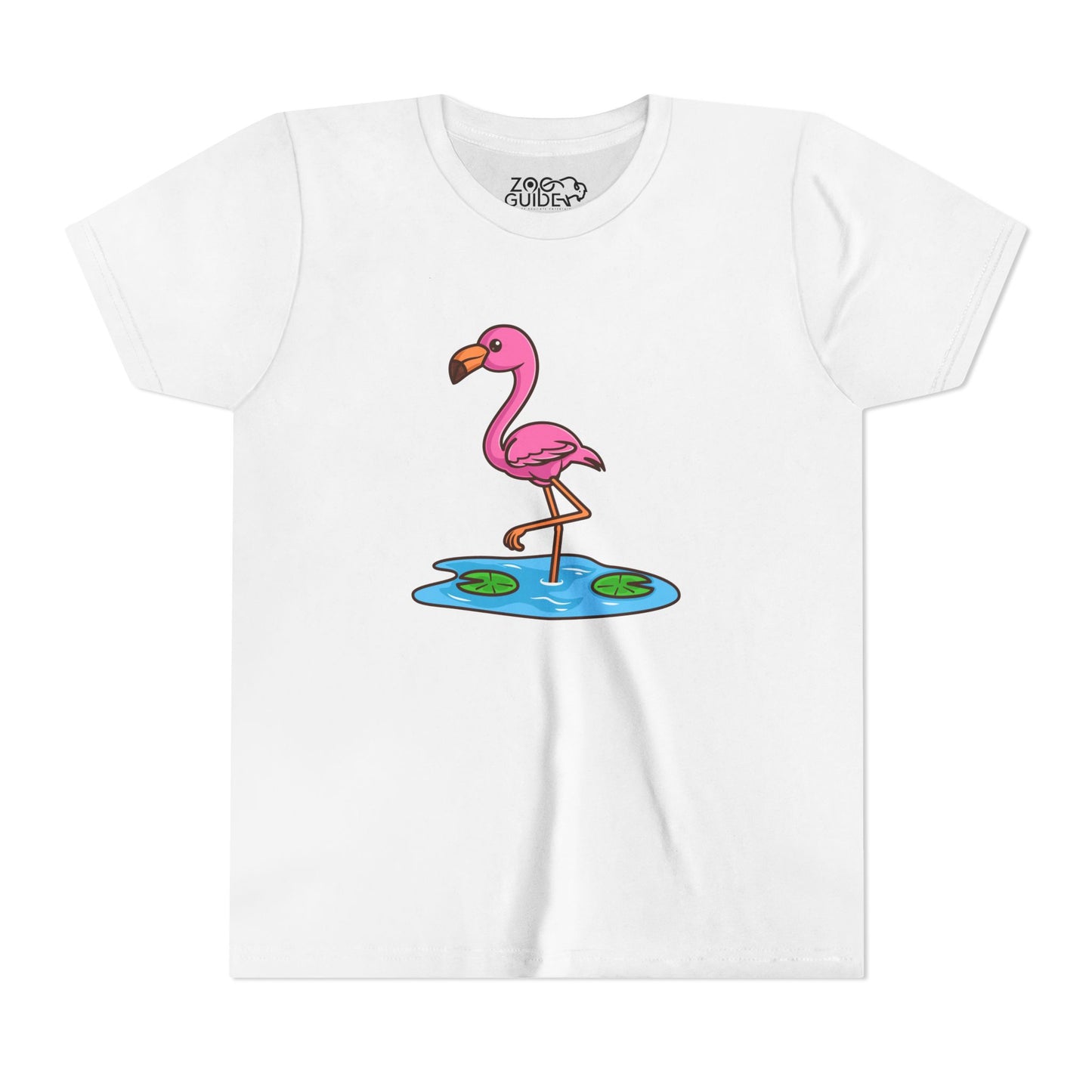 Flamingo Kawaii Style Youth Tee Shirt by Zoo Guide™