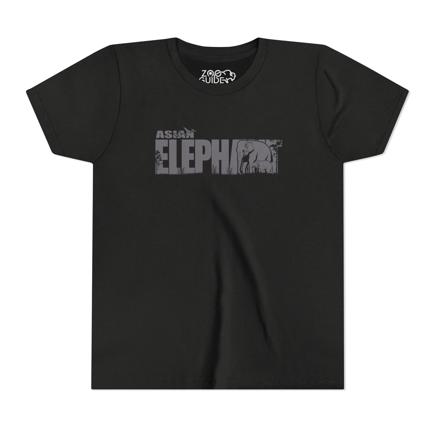 ASIAN ELEPHANT Youth Tee Shirt by Zoo Guide™