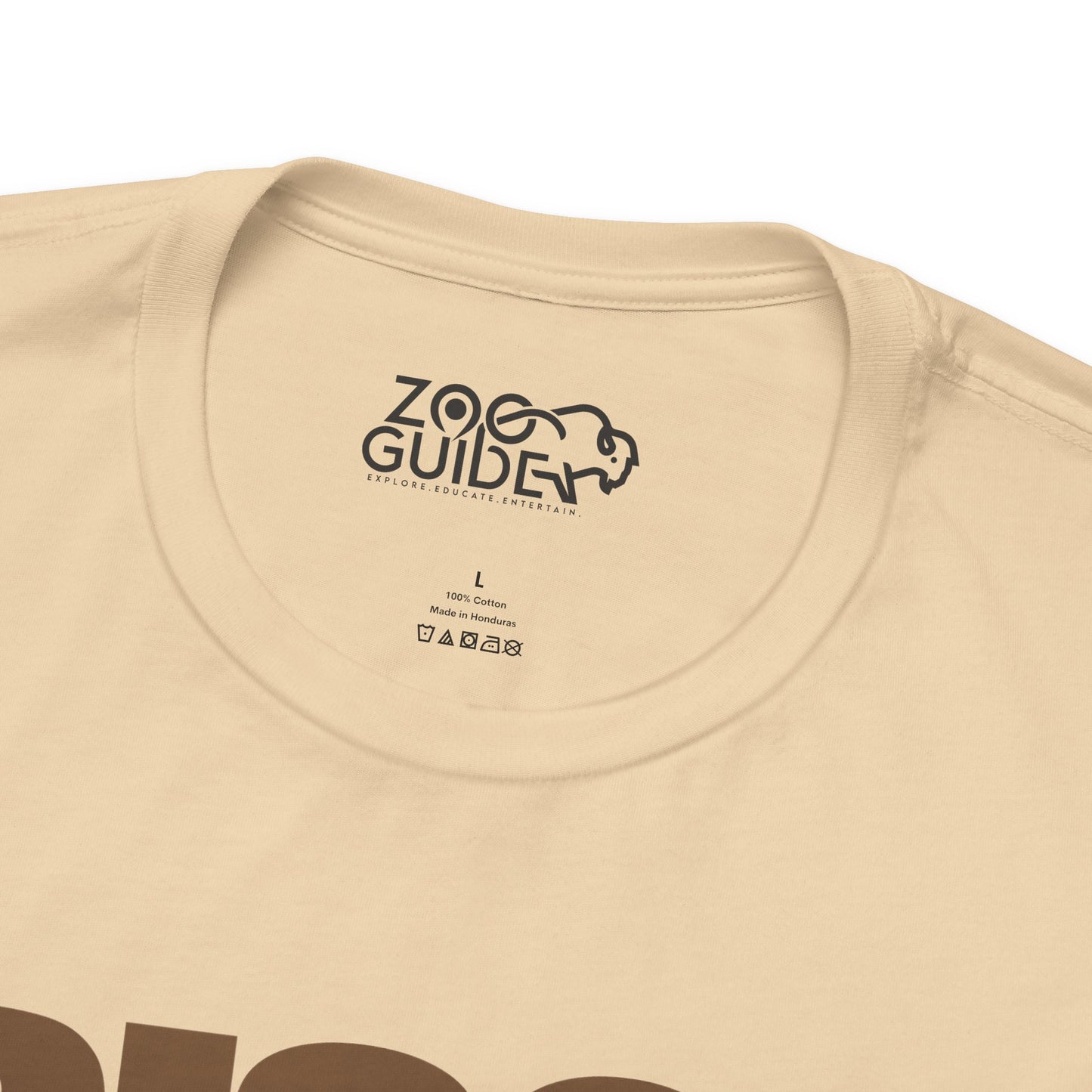BISON Color Adult Unisex Tee Shirt by Zoo Guide™