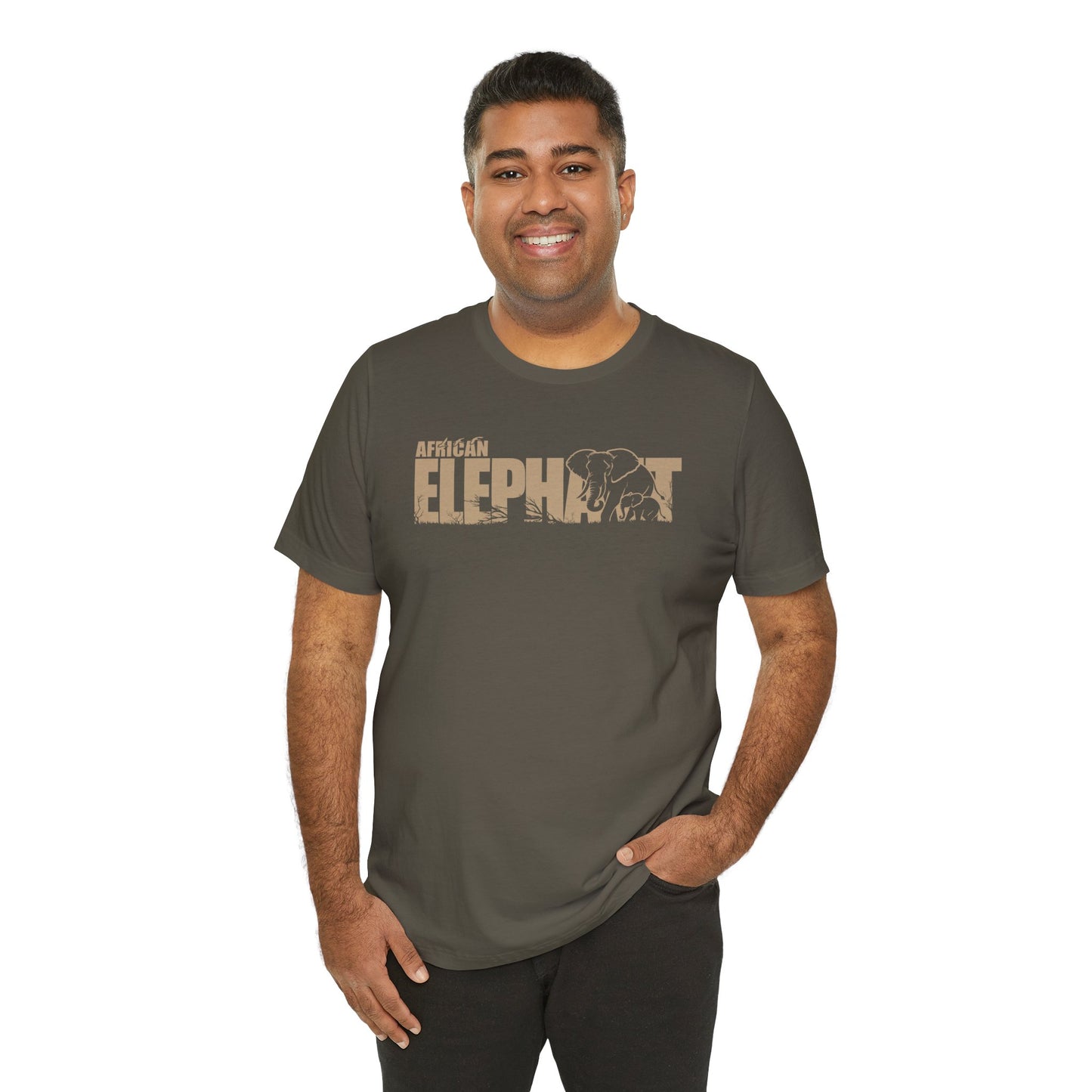 AFRICAN ELEPHANT Adult Unisex Tee Shirt by Zoo Guide™