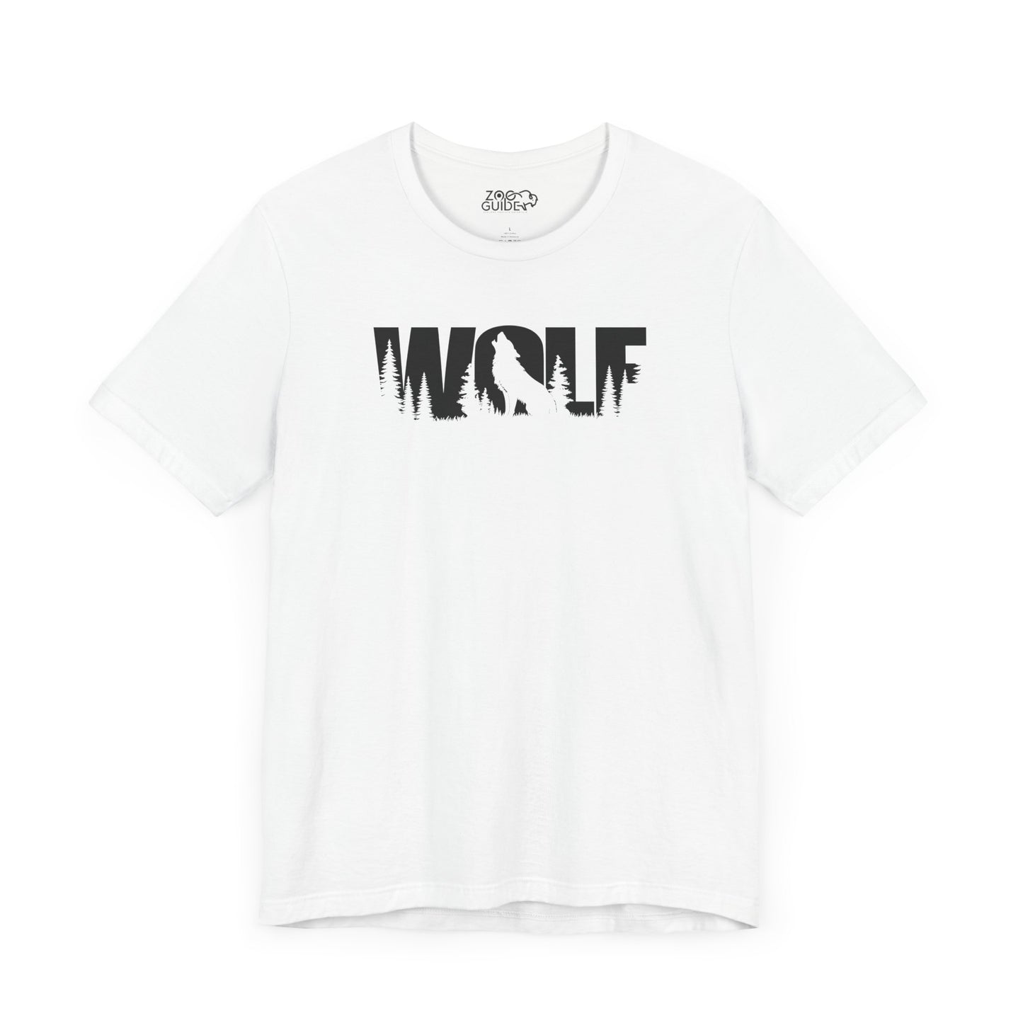 WOLF Adult Unisex Tee Shirt by Zoo Guide™