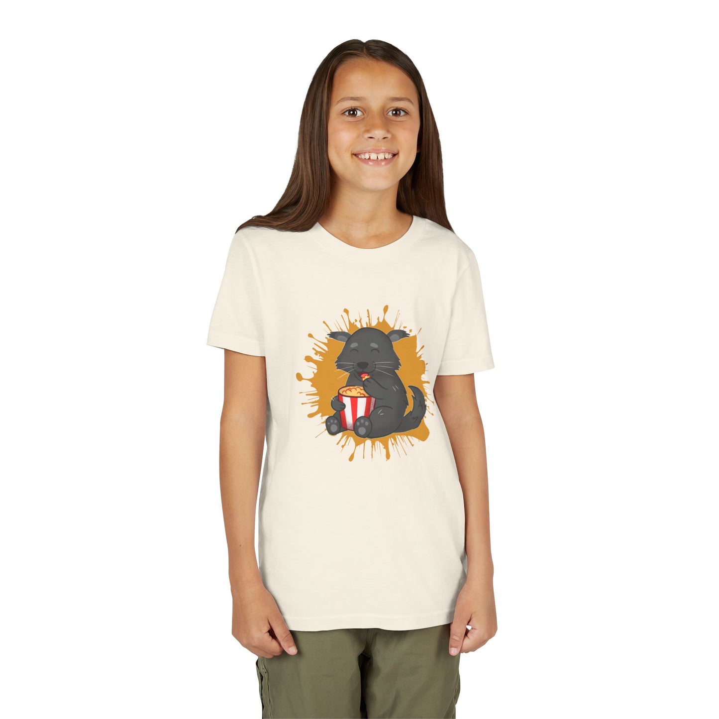 Binturong Popcorn Color Splash Youth Tee Shirt by Zoo Guide™