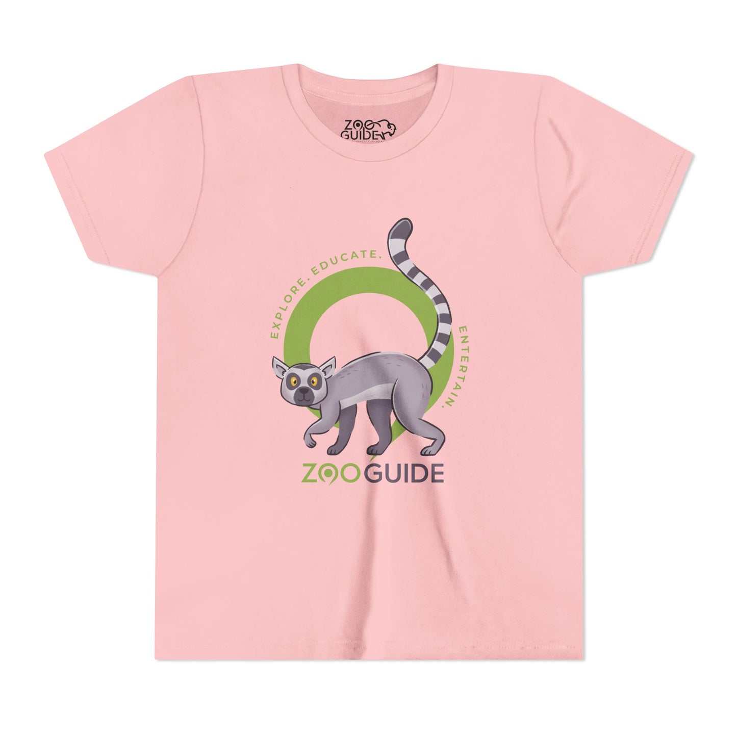 Ring-tailed Lemur in Zoo Guide™ Waypoint Icon Youth Tee Shirt by Zoo Guide™