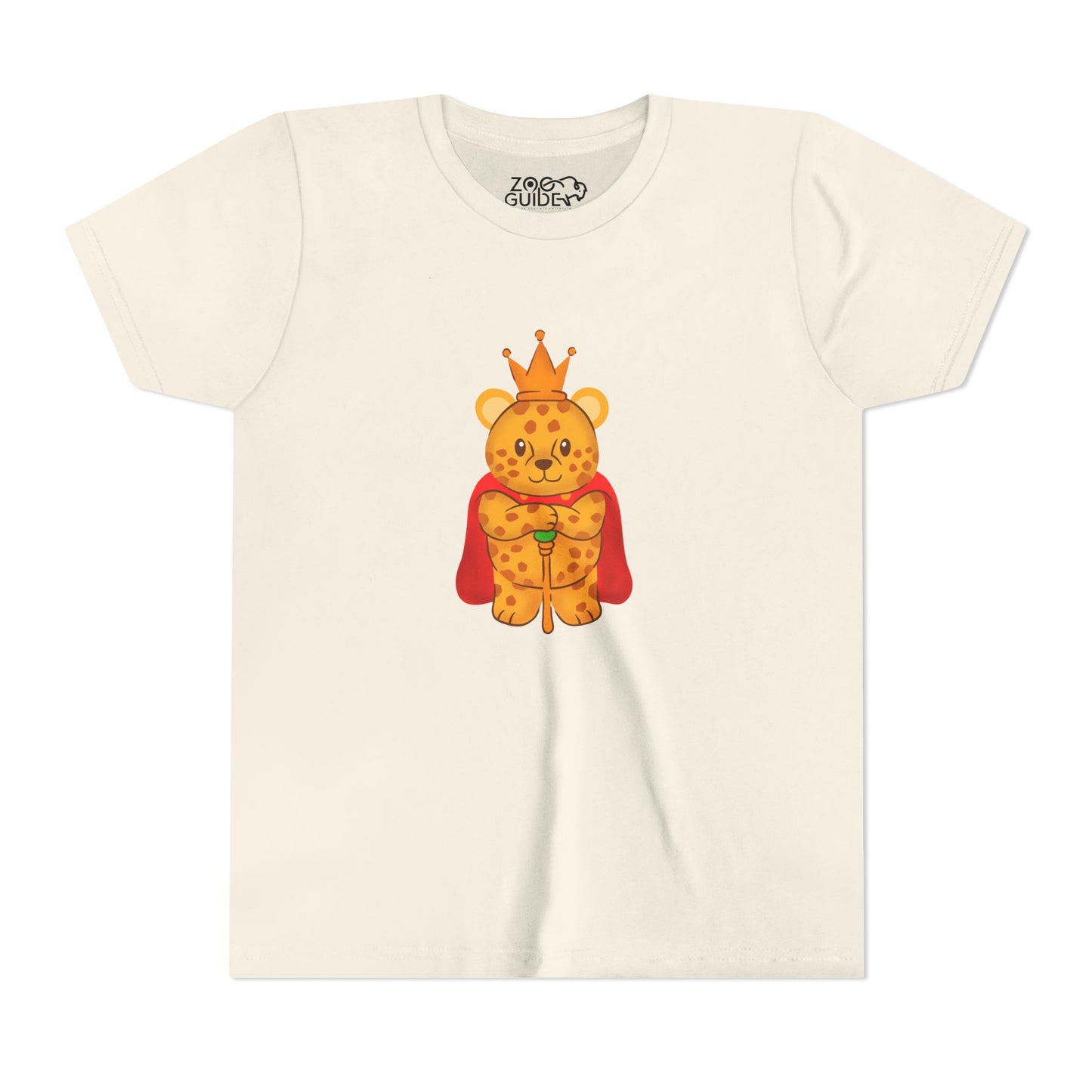 The Regal African Leopard Youth Tee Shirt by Zoo Guide™