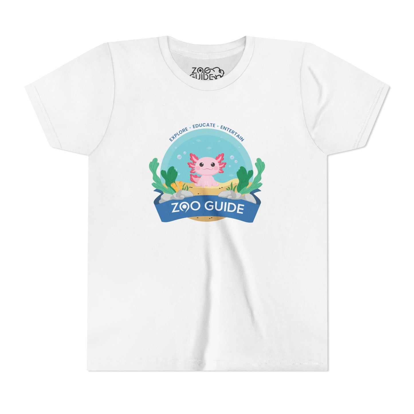 Axolotl Youth Short Sleeve Tee by Zoo Guide™
