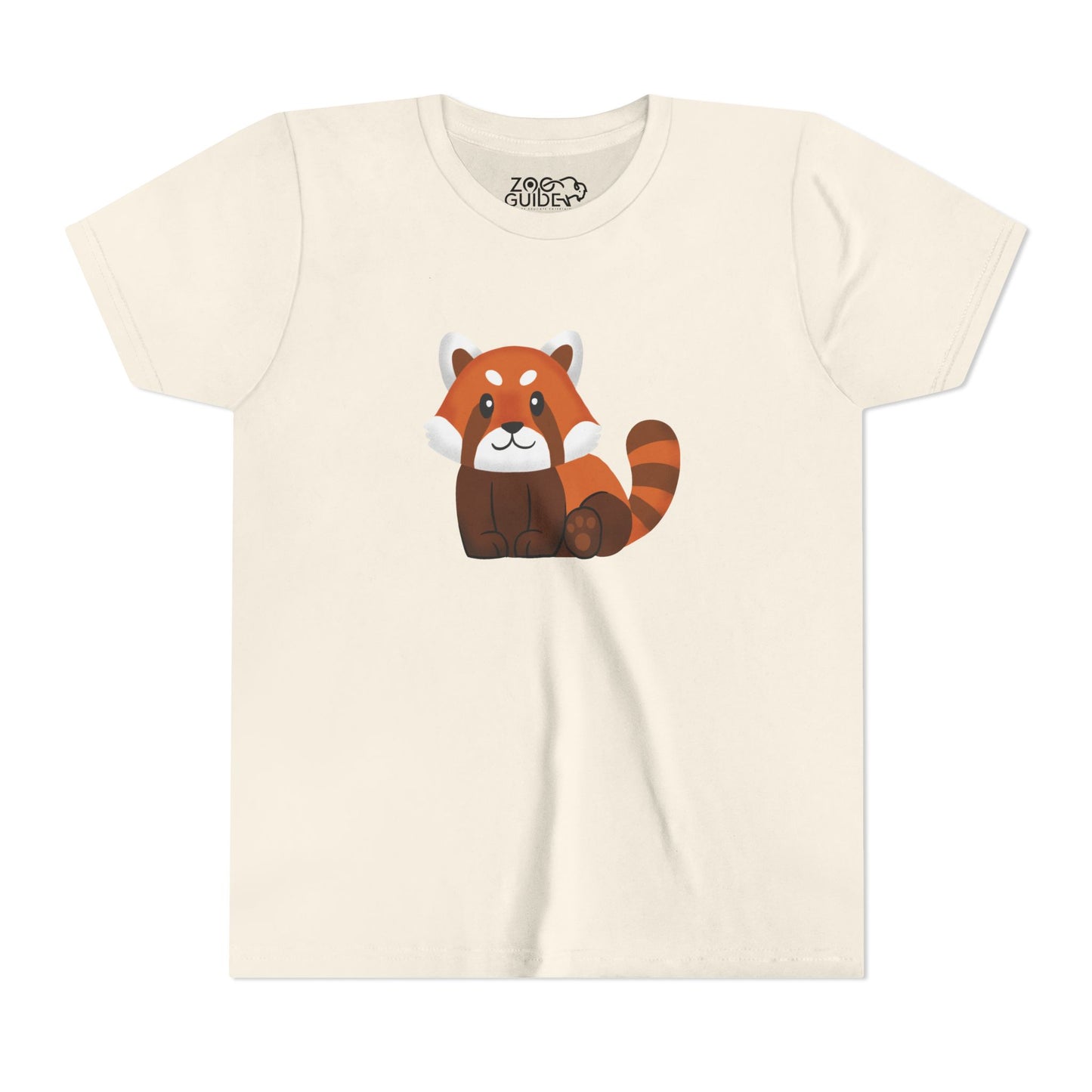 Red Panda Sitting Youth Tee Shirt by Zoo Guide™