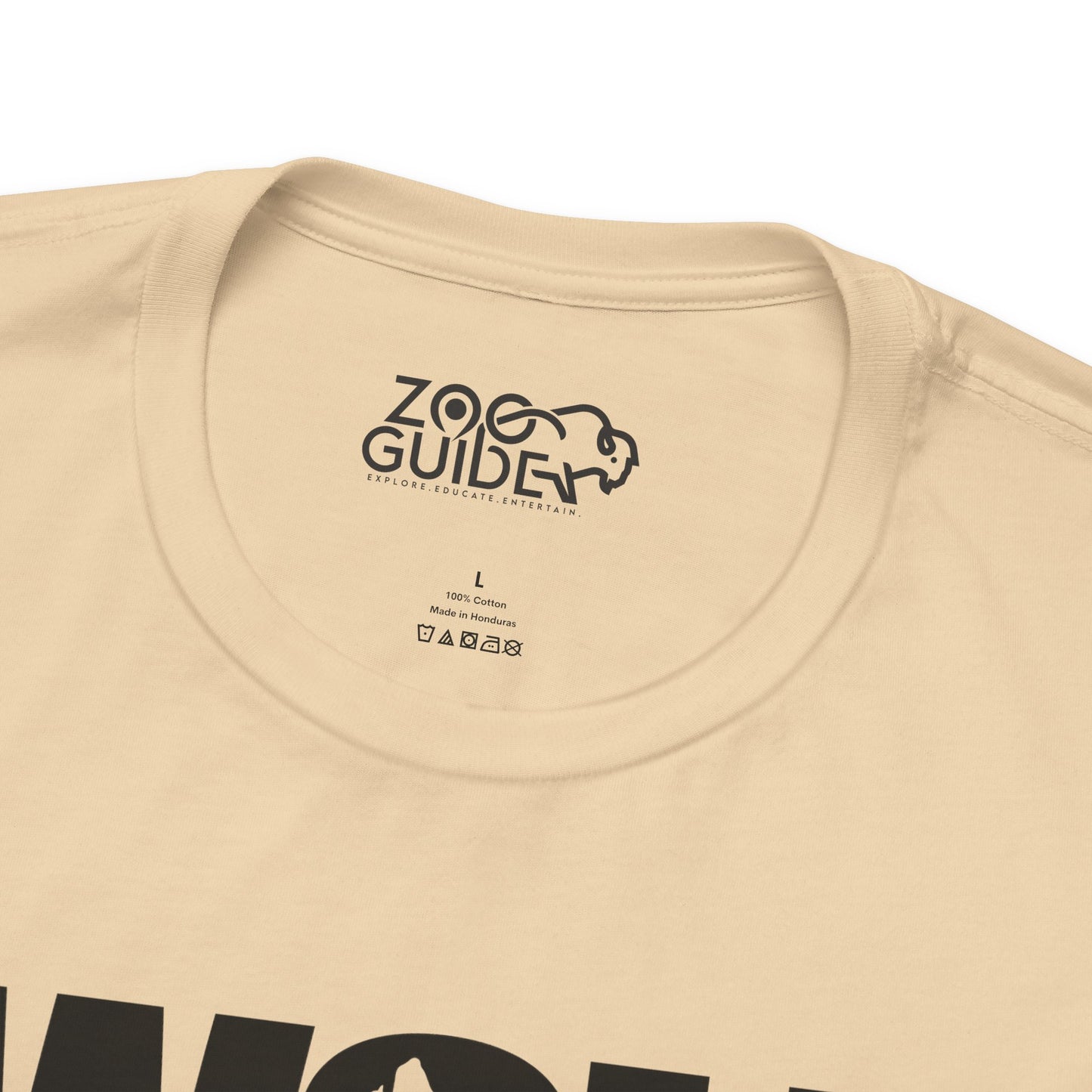 WOLF Adult Unisex Tee Shirt by Zoo Guide™