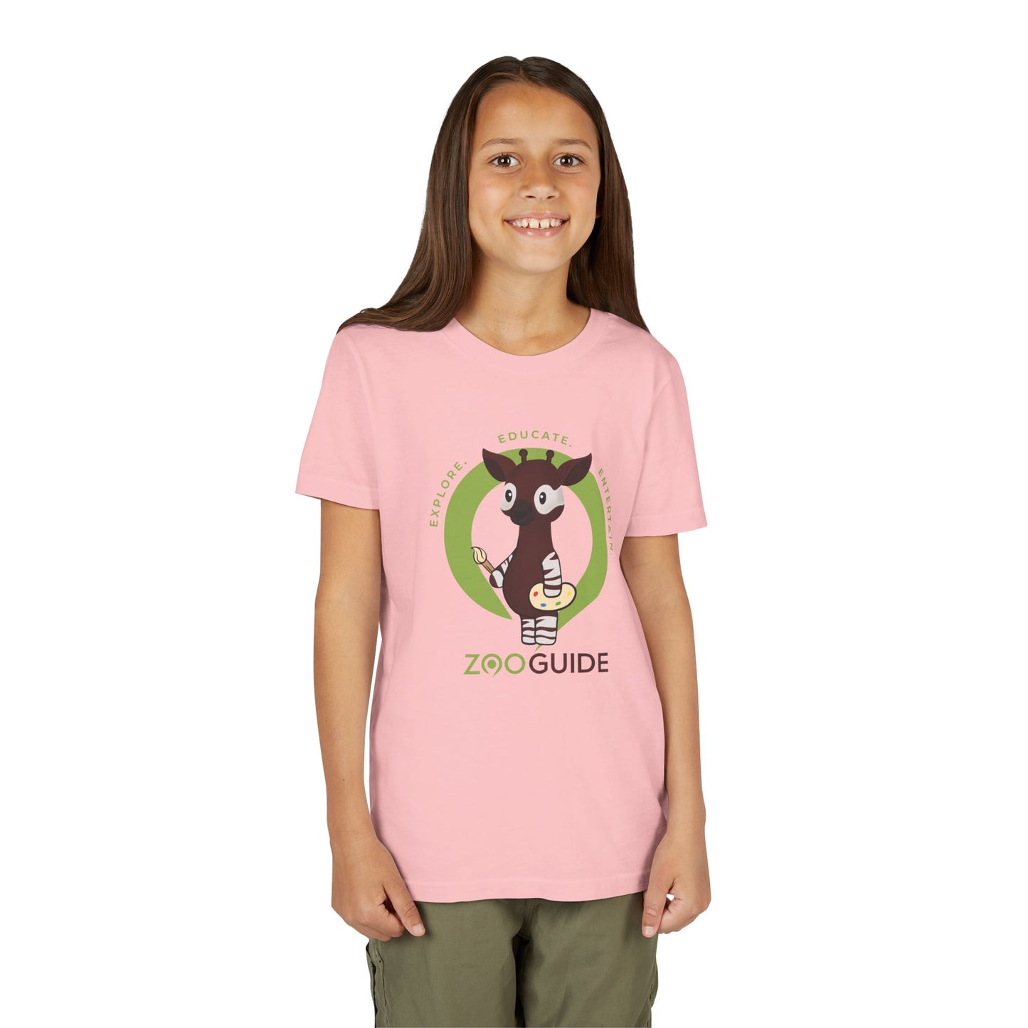 Okapi Painting in Zoo Guide™ Waypoint Icon Youth Tee Shirt by Zoo Guide™