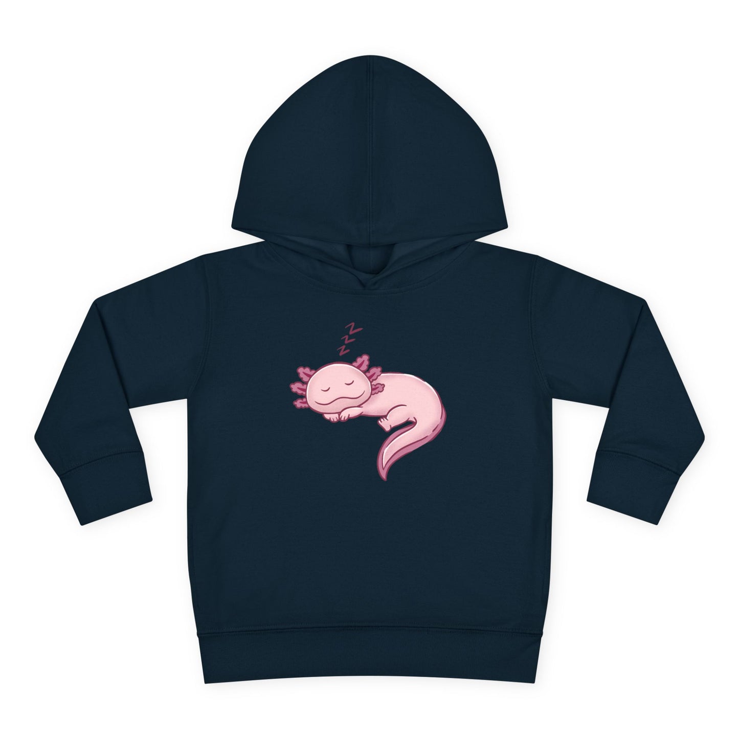 Axolotl Sleeping Toddler Pullover Fleece Hoodie by Zoo Guide™