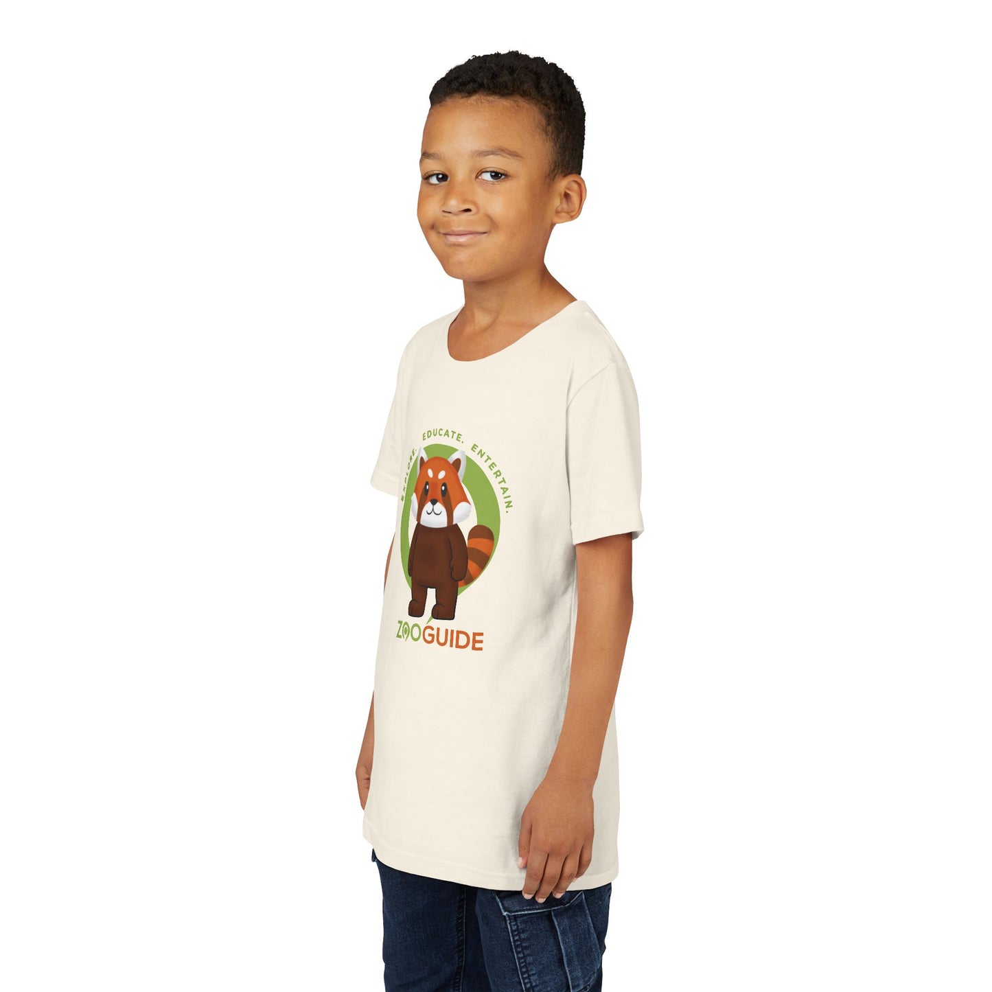 Red Panda Standing in Zoo Guide™ Waypoint Icon Youth Tee Shirt by Zoo Guide™