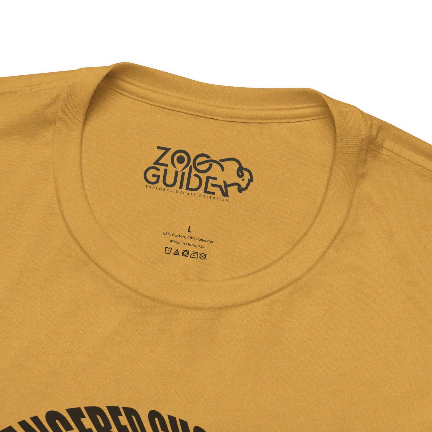 Orangutan Head Word Art Adult Unisex Short Sleeve Tee