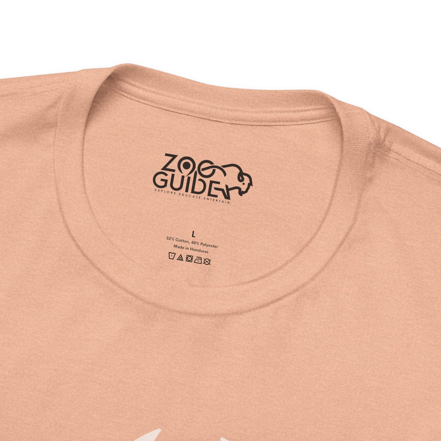African Lion Print Adult Unisex Tee Shirt by Zoo Guide™