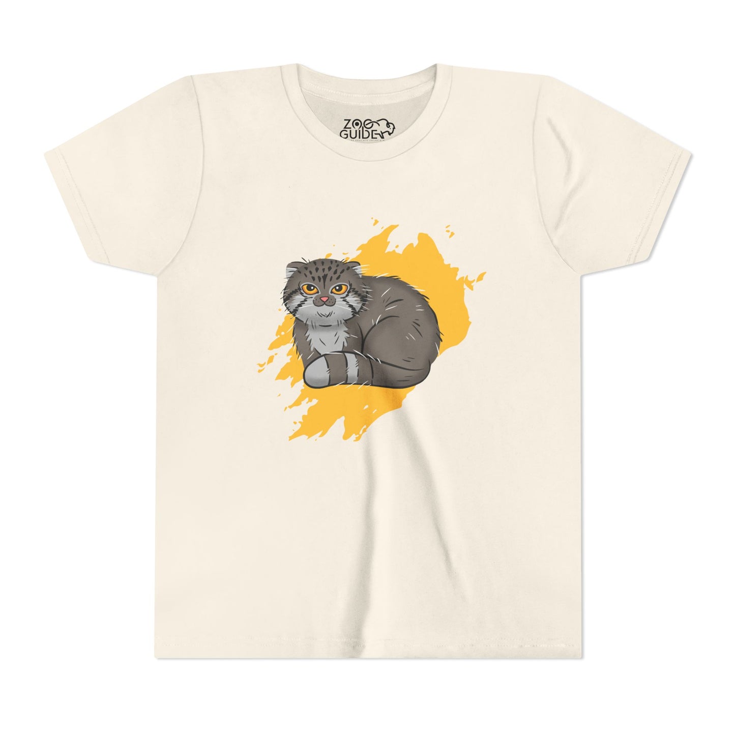 Pallas's Cat Color Splash Youth Tee Shirt by Zoo Guide™
