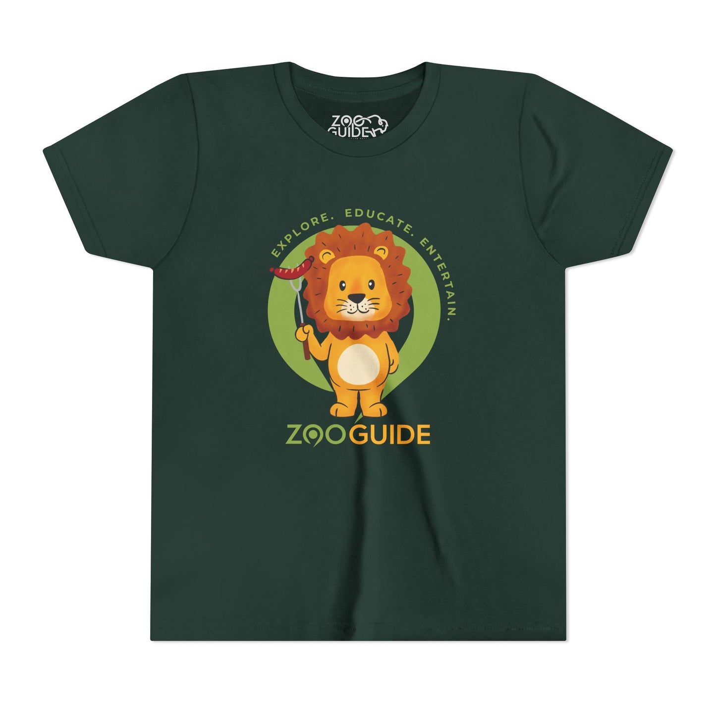 African Lion Grill Master in Zoo Guide™ Waypoint Icon Youth Tee Shirt by Zoo Guide™