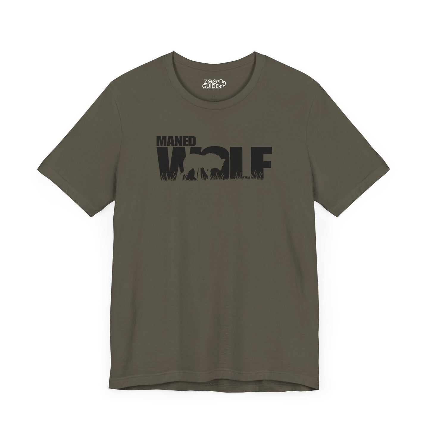 MANED WOLF Adult Unisex Tee Shirt by Zoo Guide™