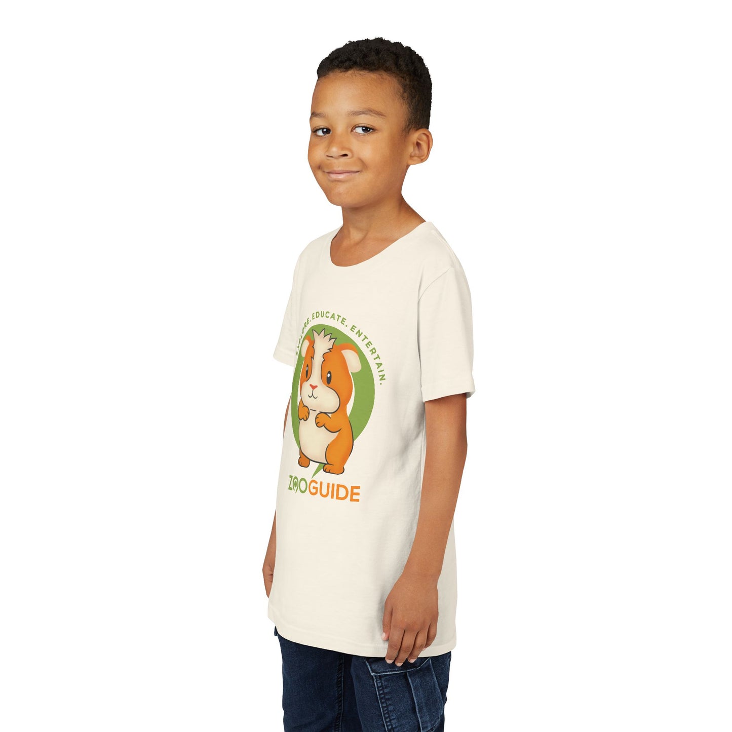 Guinea Pig Standing in Zoo Guide™ Waypoint Icon Youth Tee Shirt by Zoo Guide™