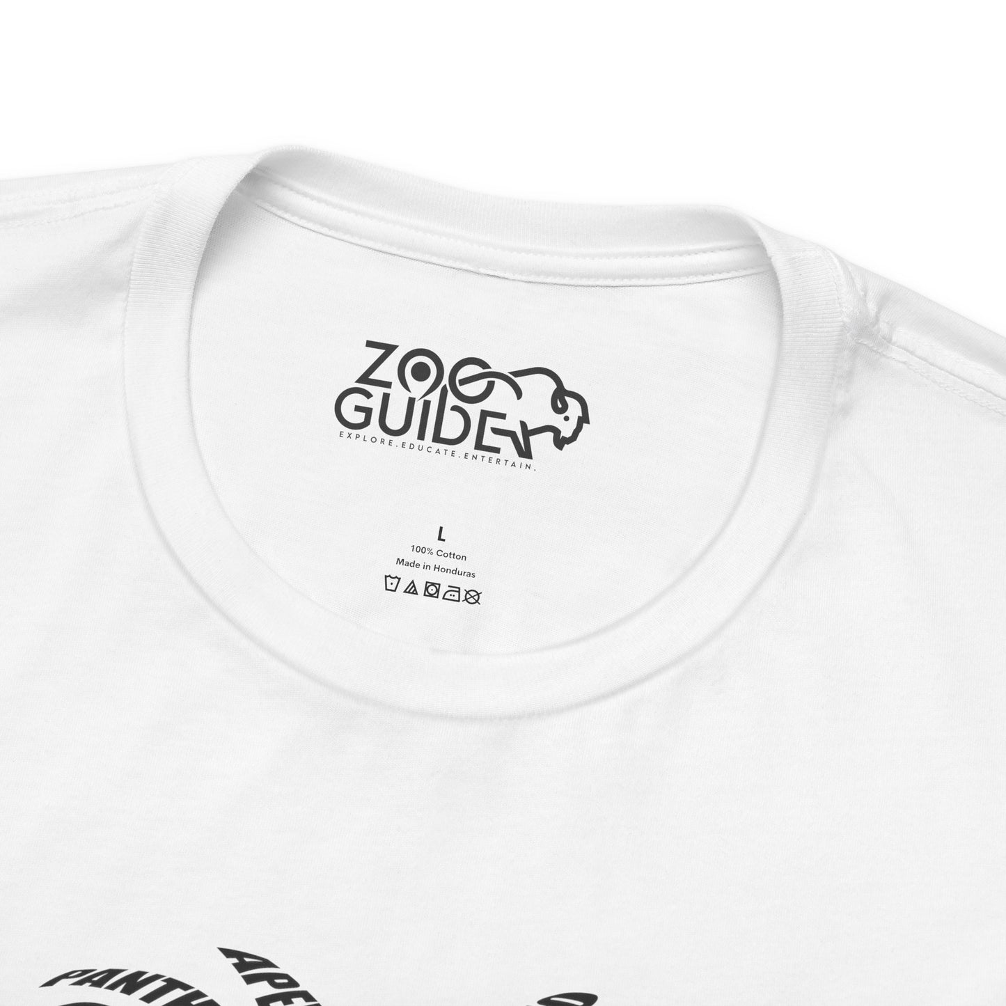 Lion Head Word Art Adult Unisex Short Sleeve Tee