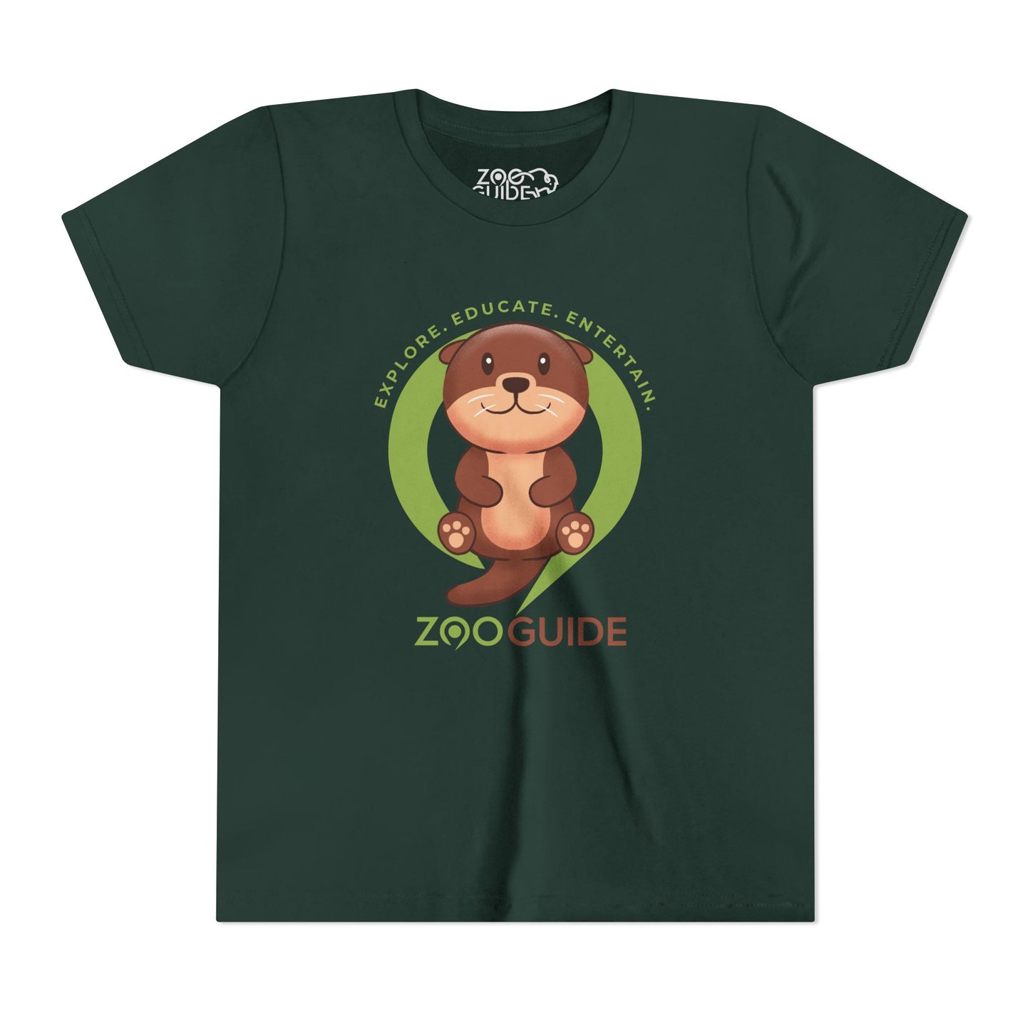 Asian Small Clawed Otter in Zoo Guide™ Waypoint Icon Youth Tee Shirt by Zoo Guide™