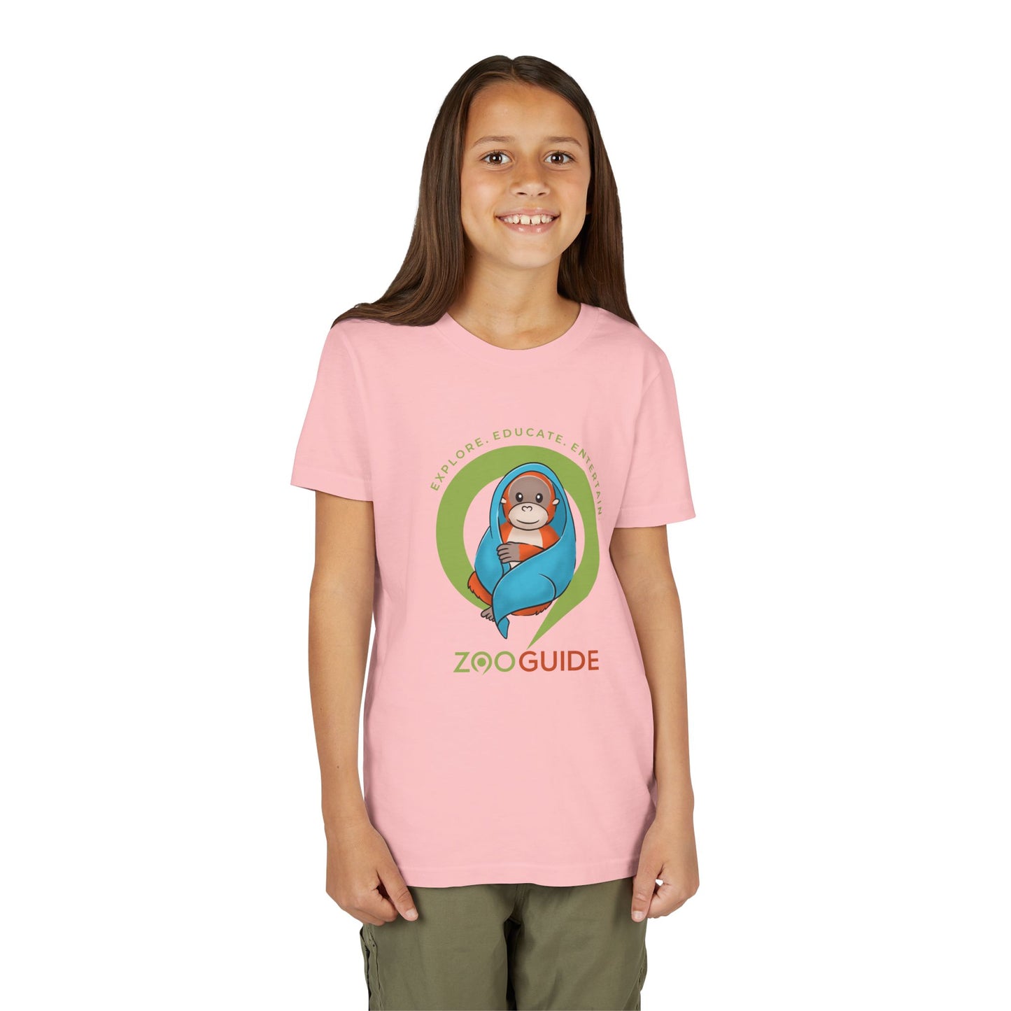 Orangutan in Blanket in Zoo Guide™ Waypoint Icon Youth Tee Shirt by Zoo Guide™