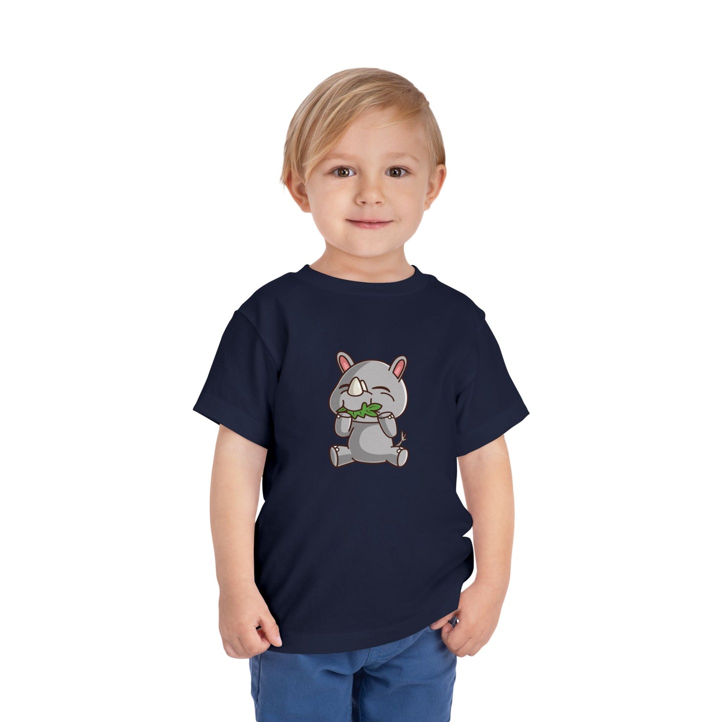 Rhino Snakin' Kawaii Style Toddler Tee Shirt by Zoo Guide™