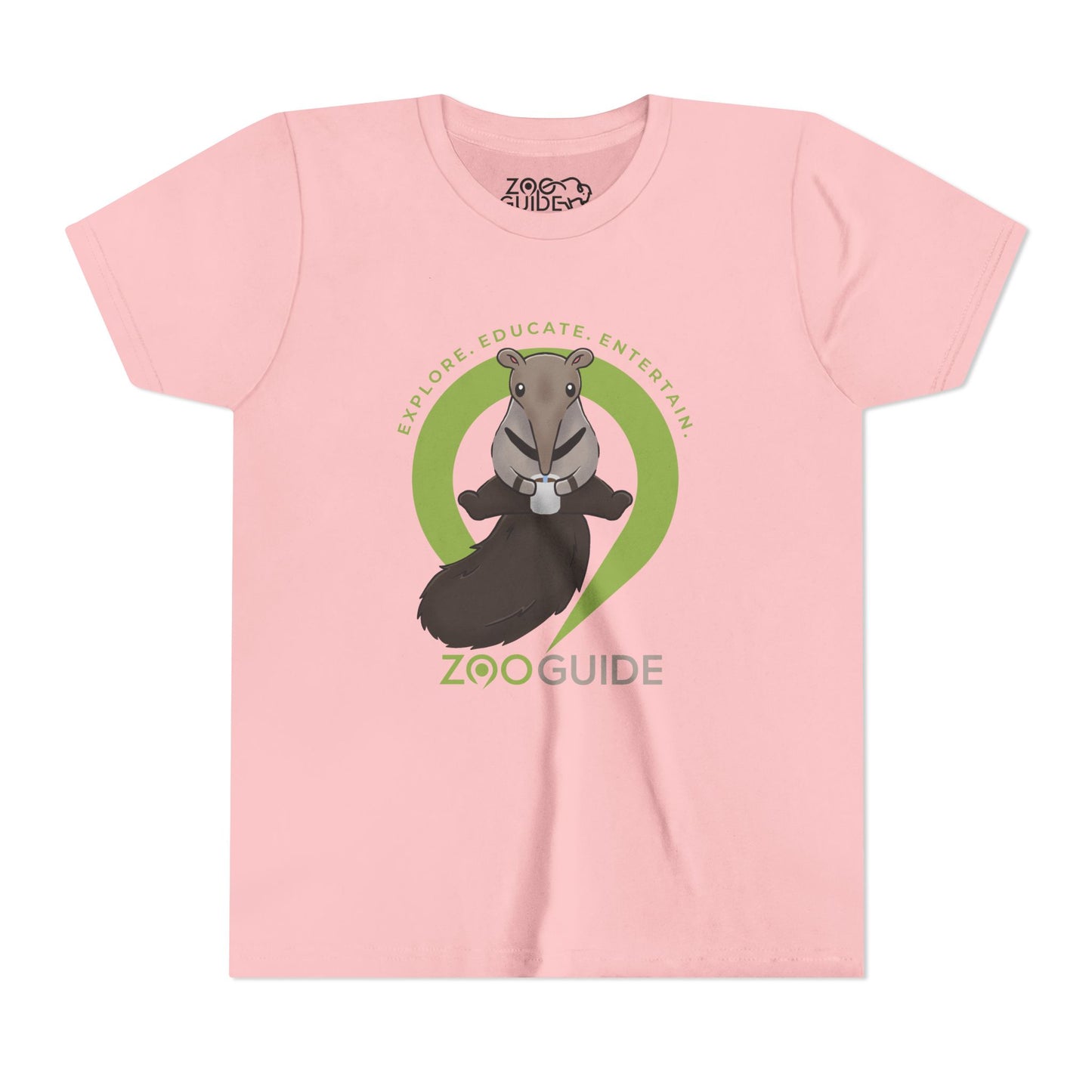 Giant Anteater Drinking in Zoo Guide™ Waypoint Icon Youth Tee Shirt by Zoo Guide™