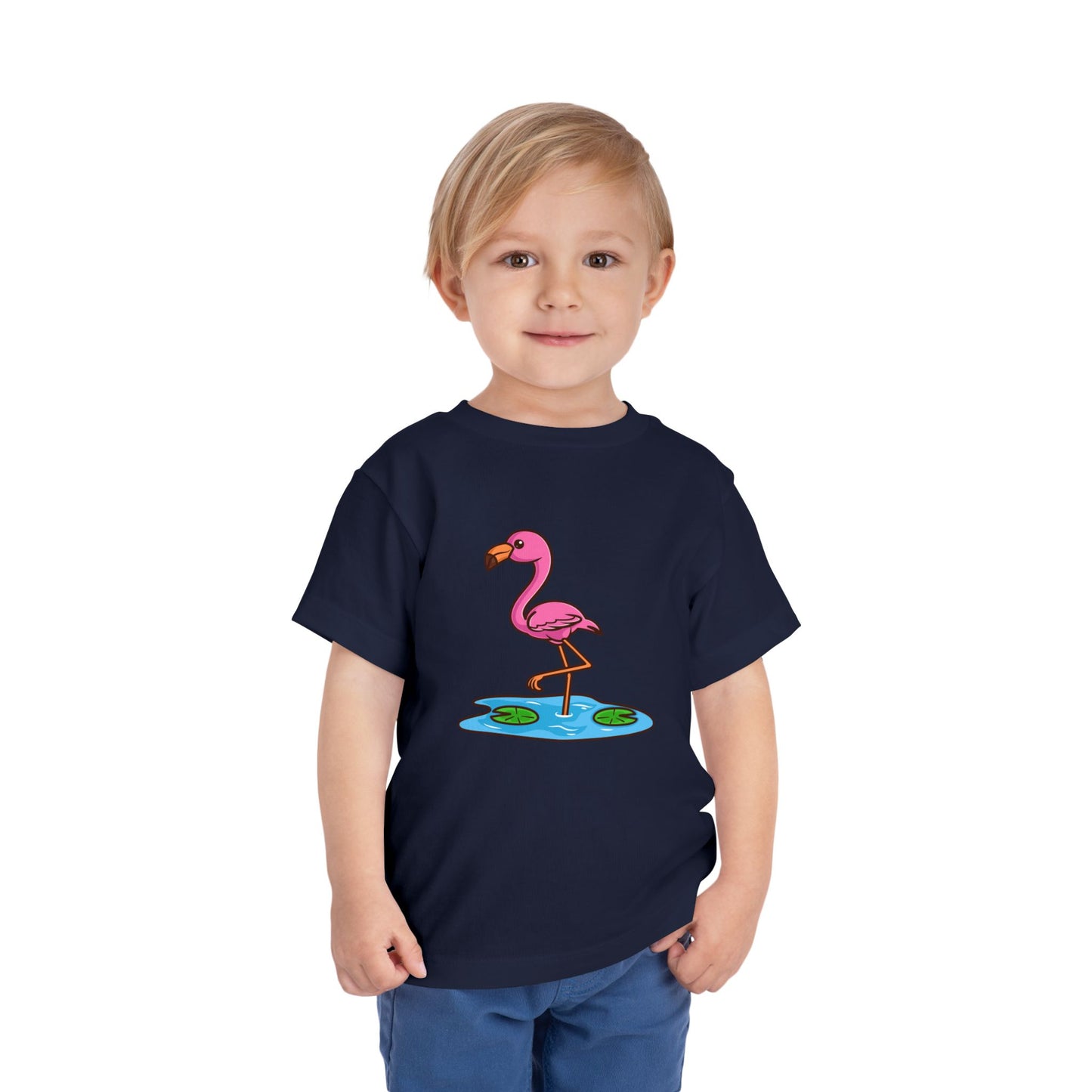 Flamingo Kawaii Style Toddler Tee Shirt by Zoo Guide™