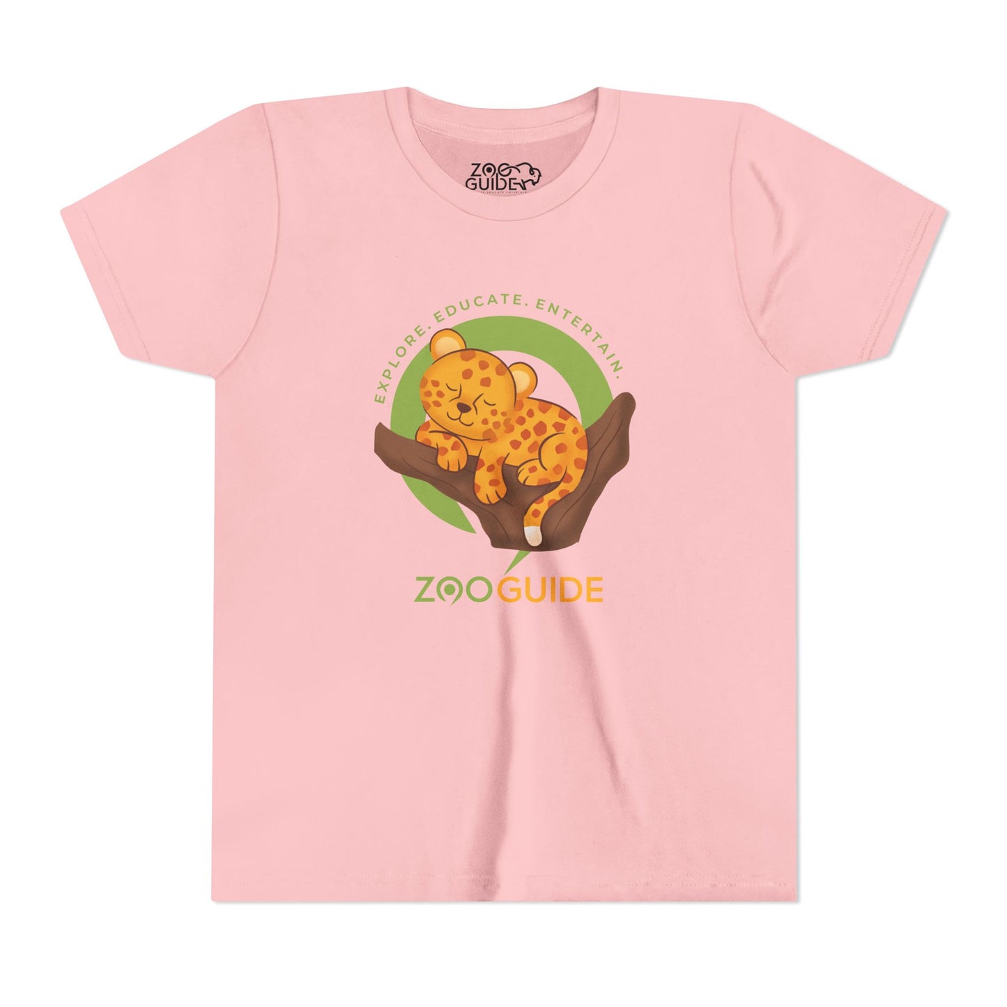 African Leopard in Tree in Zoo Guide™ Waypoint Icon Youth Tee Shirt by Zoo Guide™