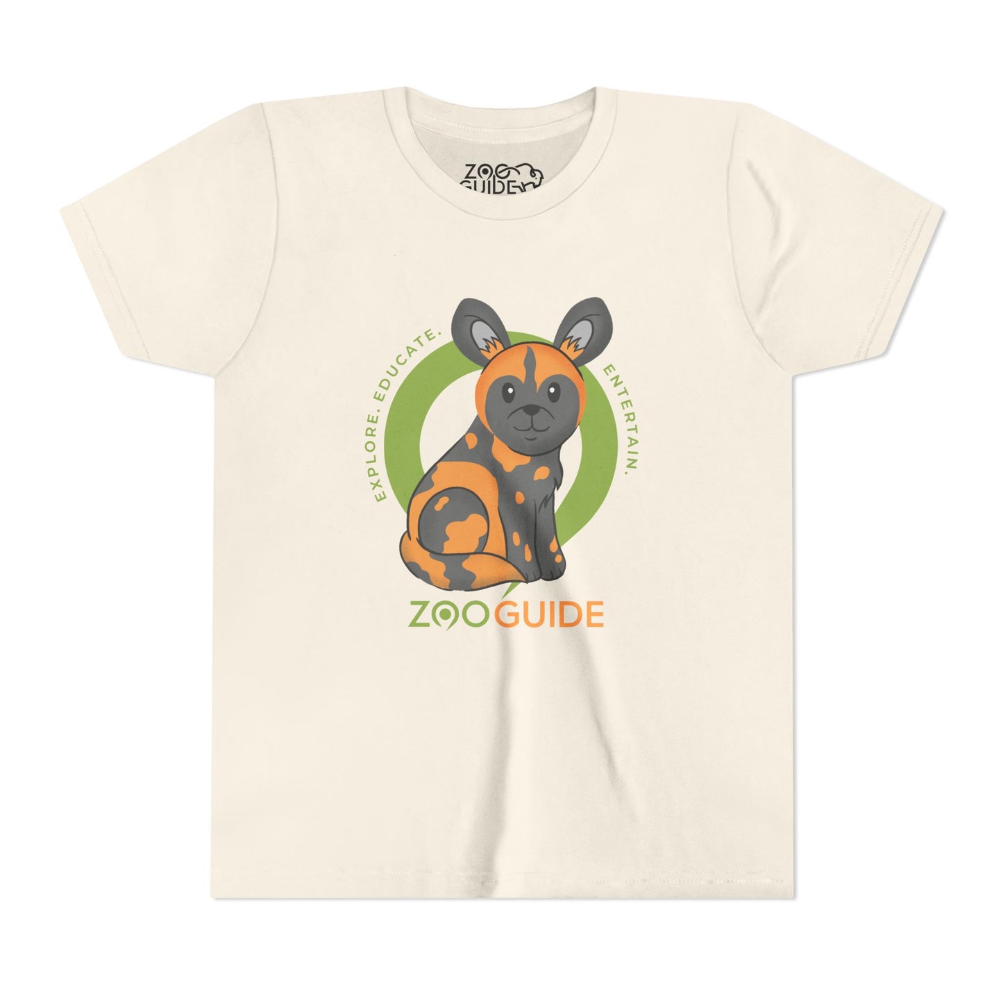 African Painted Dog in Zoo Guide™ Waypoint Icon Youth Tee Shirt by Zoo Guide™