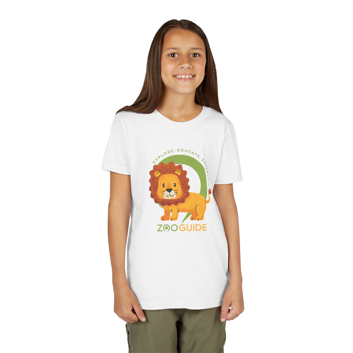 African Lion in Zoo Guide™ Waypoint Icon Youth Tee Shirt by Zoo Guide™