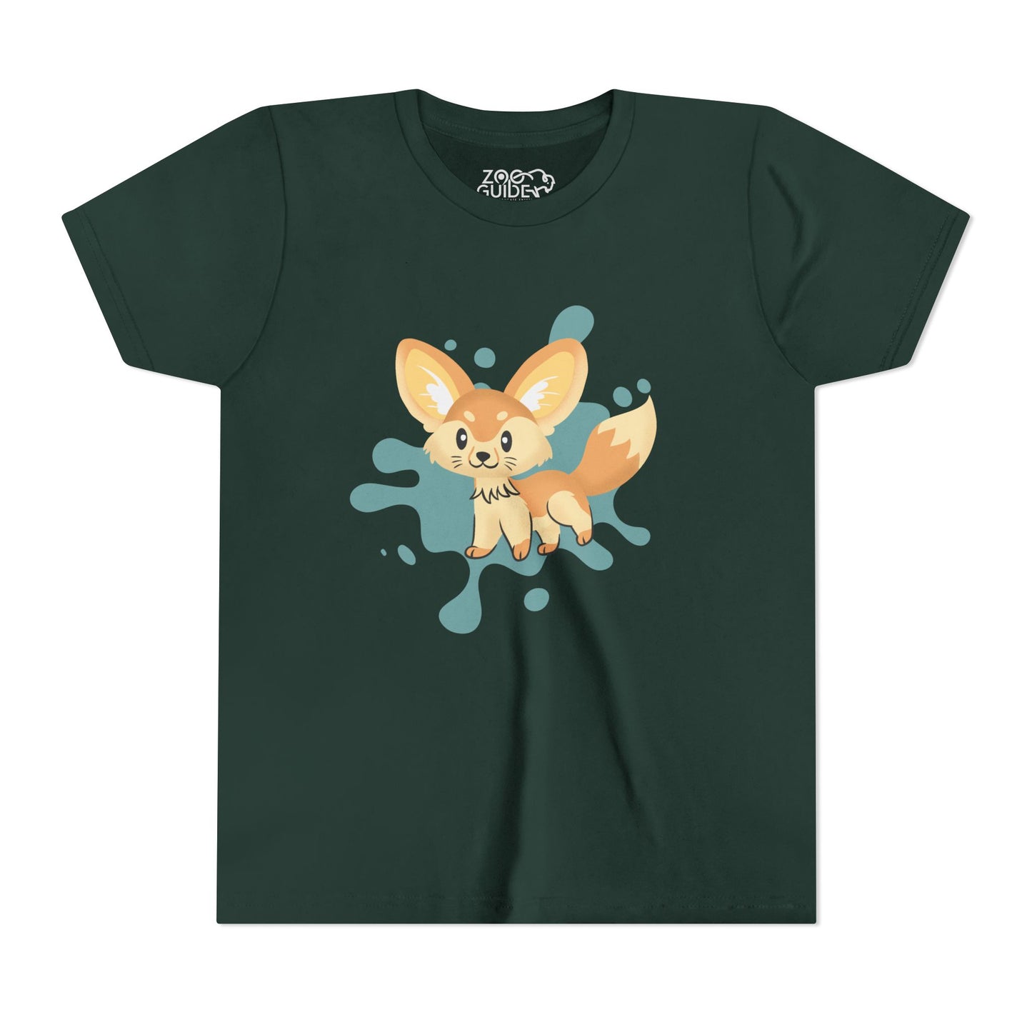 Fennec Fox Color Splash Youth Tee Shirt by Zoo Guide™