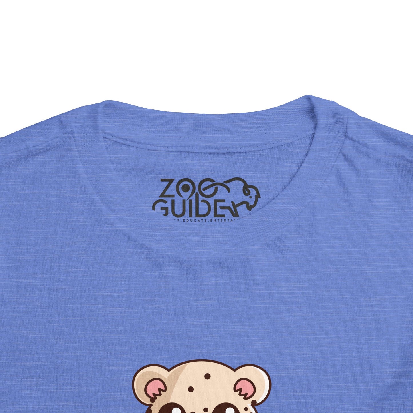 Snow Leopard Kawaii Style Toddler Tee Shirt by Zoo Guide™