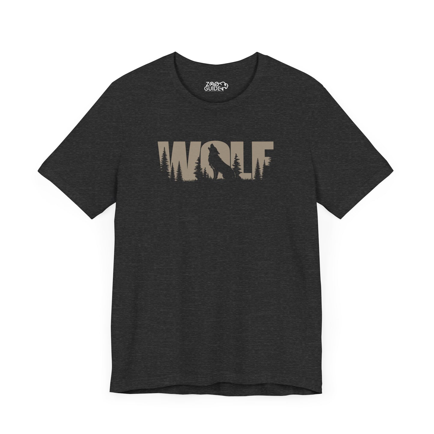 WOLF Color Adult Unisex Tee Shirt by Zoo Guide™