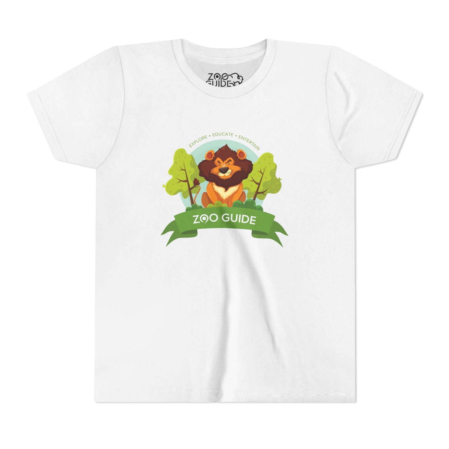 Happy Lion Short Sleeve Youth Tee by Zoo Guide™