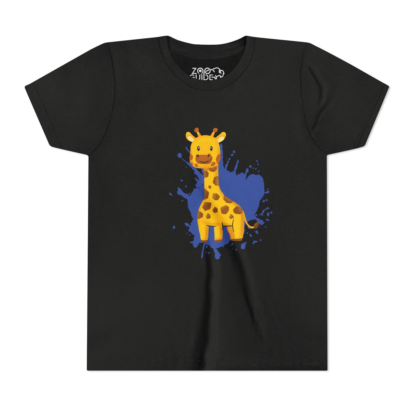 Giraffe Color Splash Youth Tee Shirt by Zoo Guide™