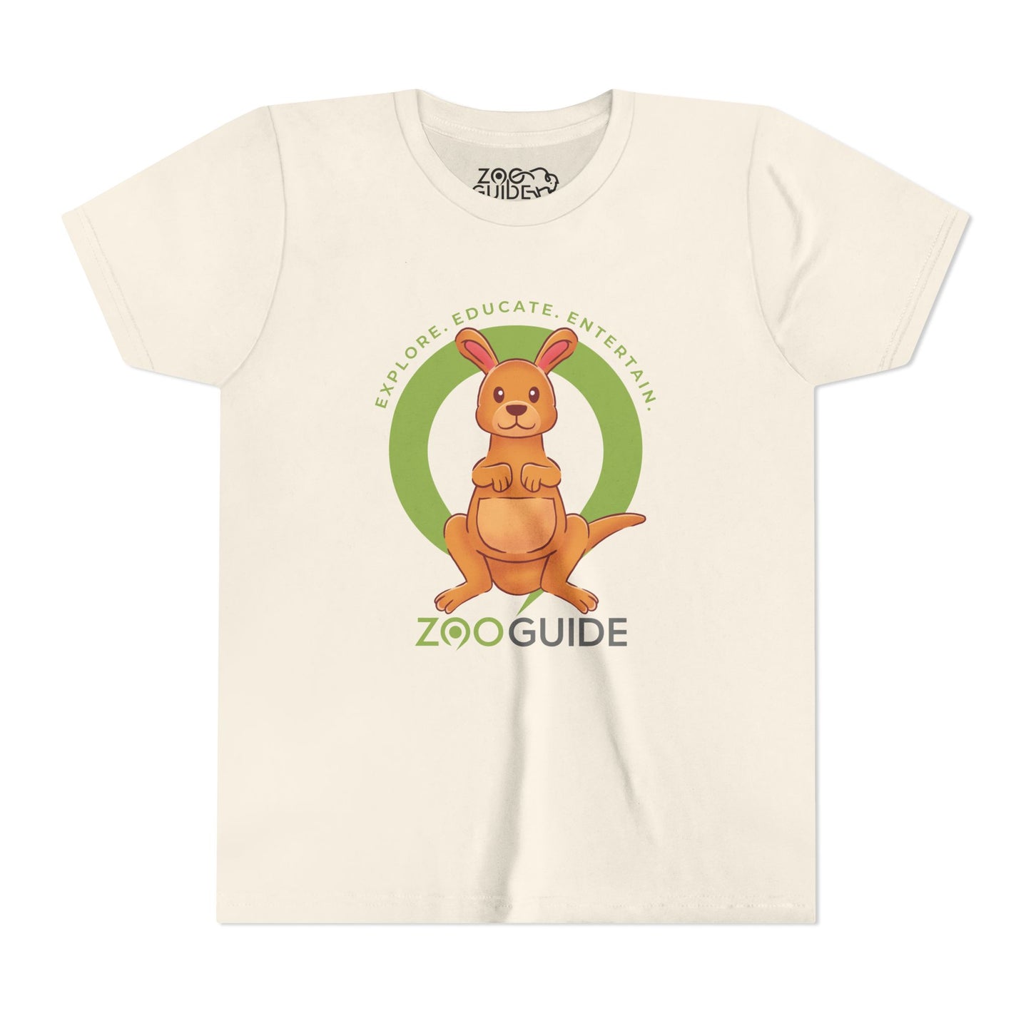 Red Kangaroo in Zoo Guide™ Waypoint Icon Youth Tee Shirt by Zoo Guide™