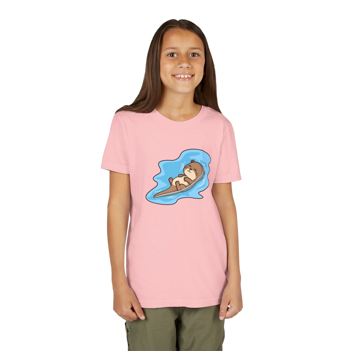 Otter Kawaii Style Youth Tee Shirt by Zoo Guide™