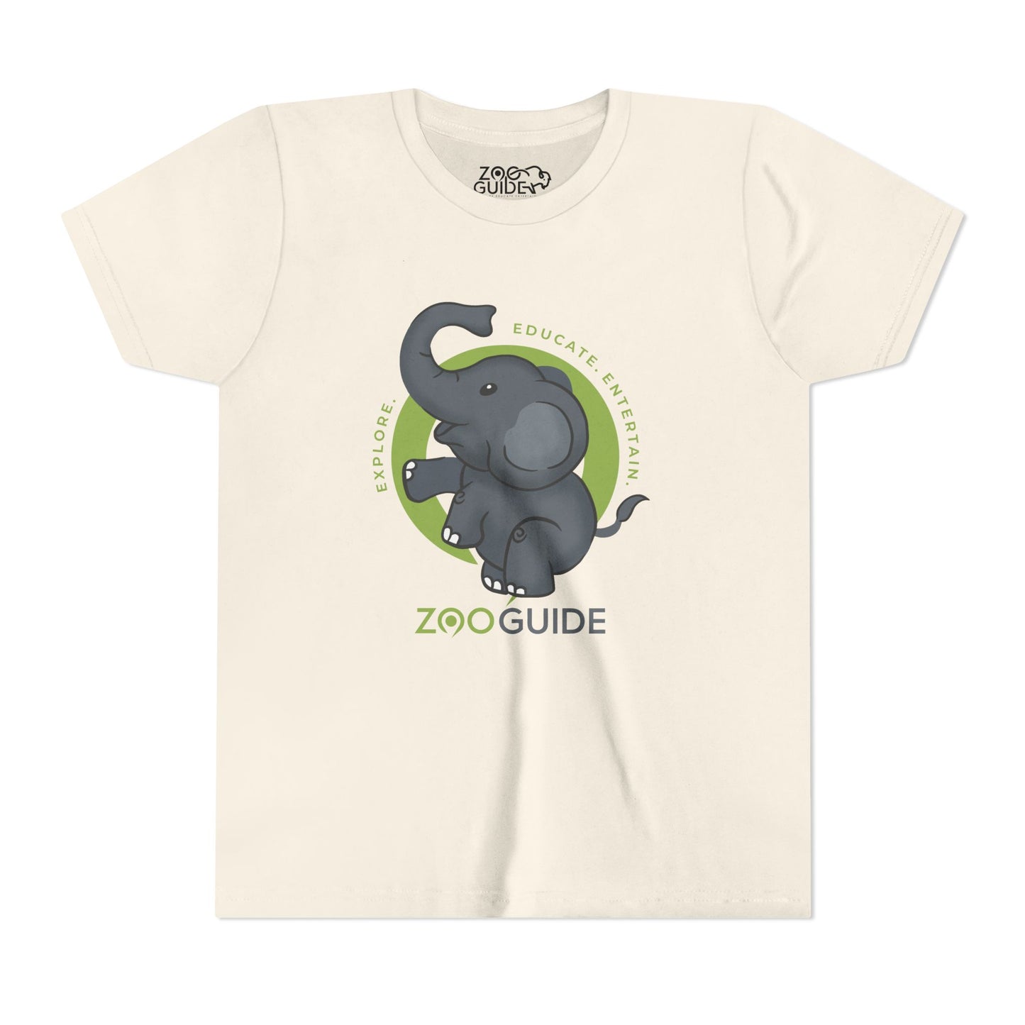 Dancing African Elephant in Zoo Guide™ Waypoint Icon Youth Tee Shirt by Zoo Guide™