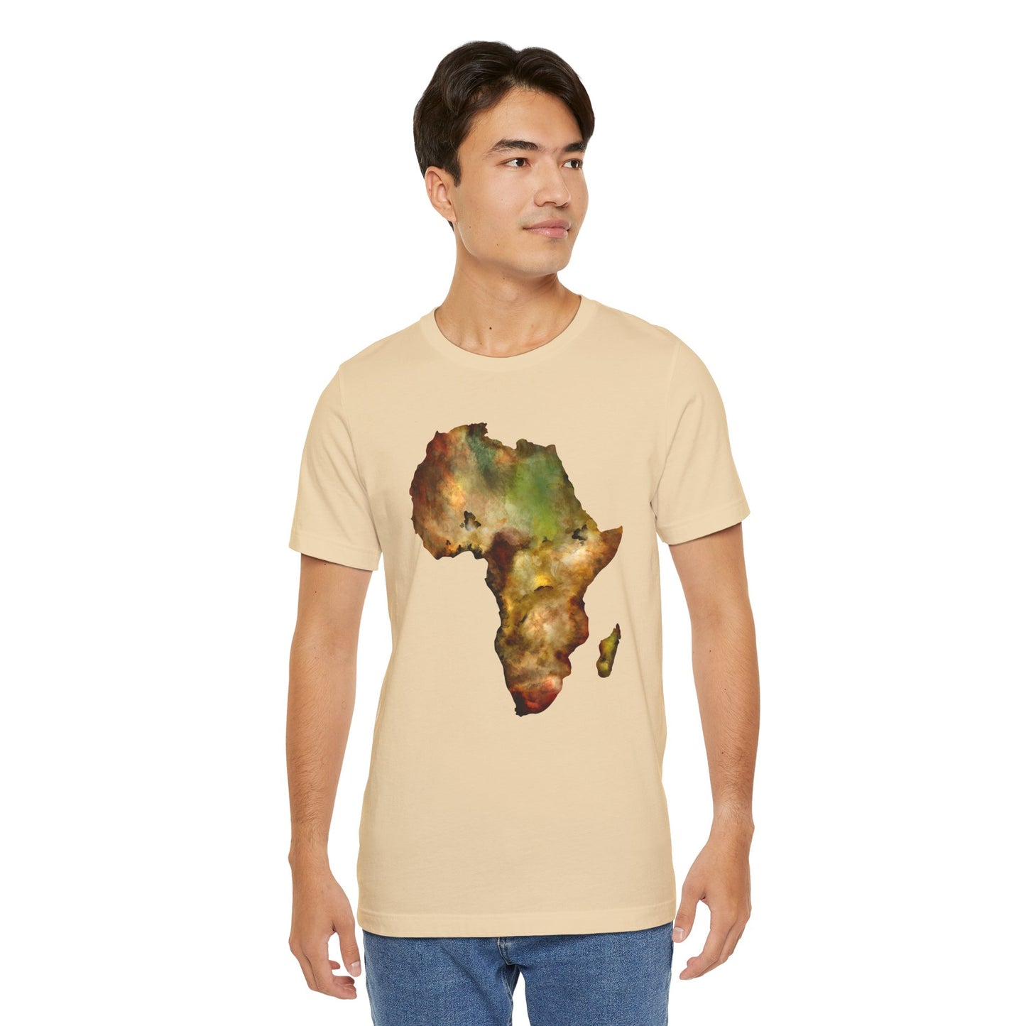 Africa Map Adult Unisex Tee Shirt by Zoo Guide™