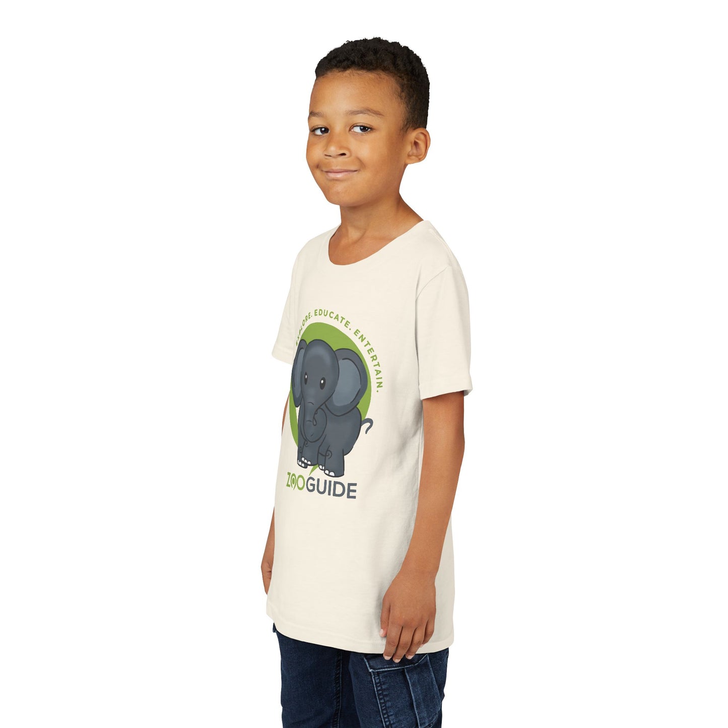 African Elephant in Zoo Guide™ Waypoint Icon Youth Tee Shirt by Zoo Guide™