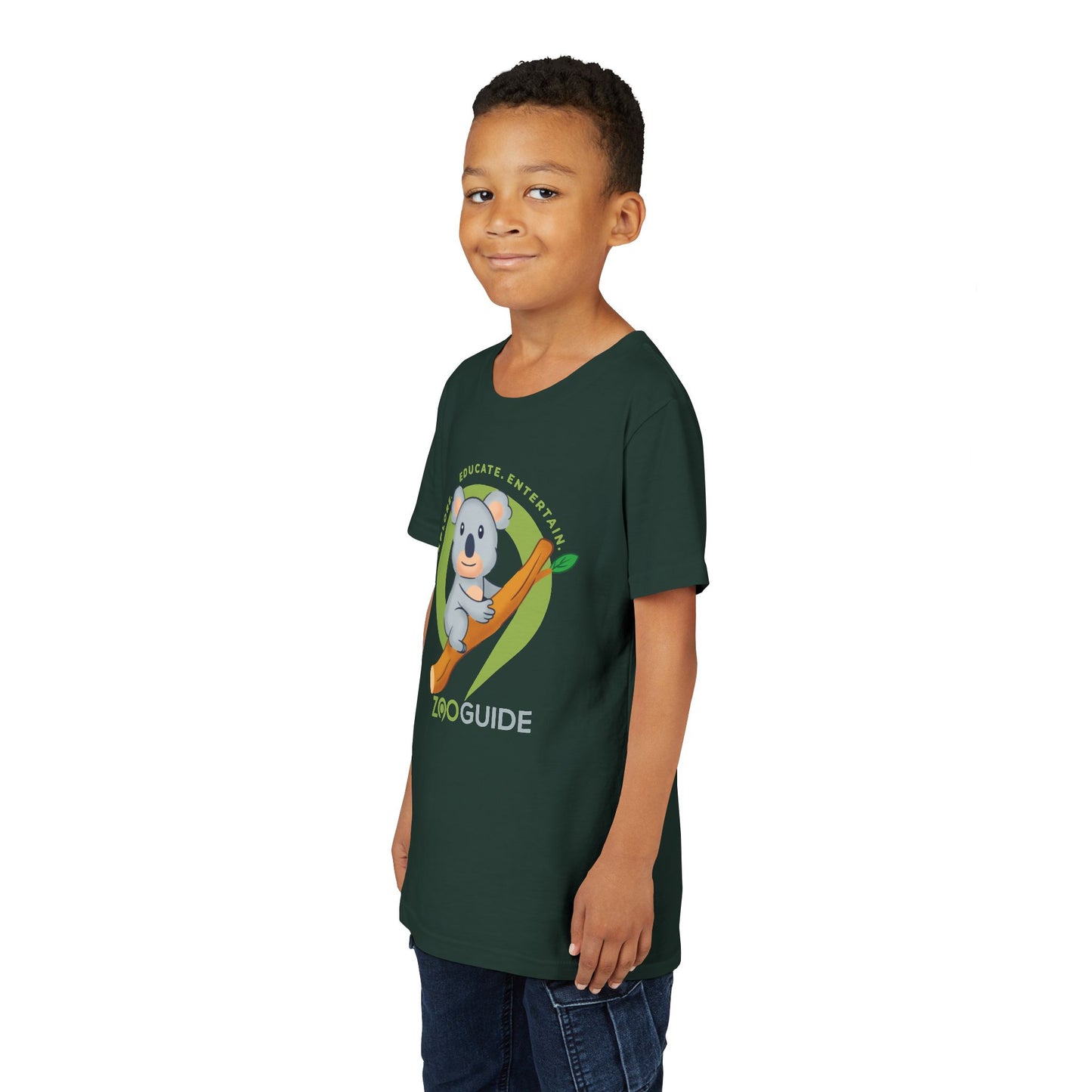 Koala on Branch in Zoo Guide™ Waypoint Icon Youth Tee Shirt by Zoo Guide™