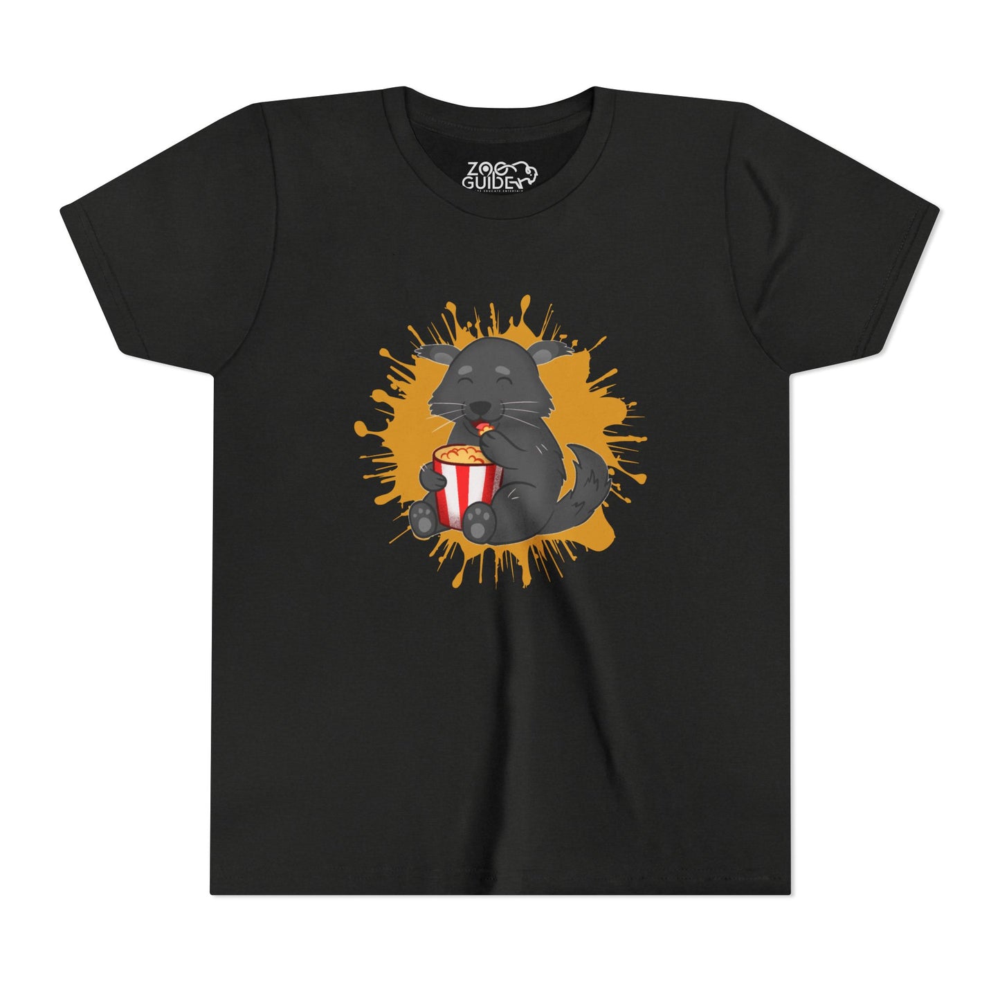 Binturong Popcorn Color Splash Youth Tee Shirt by Zoo Guide™