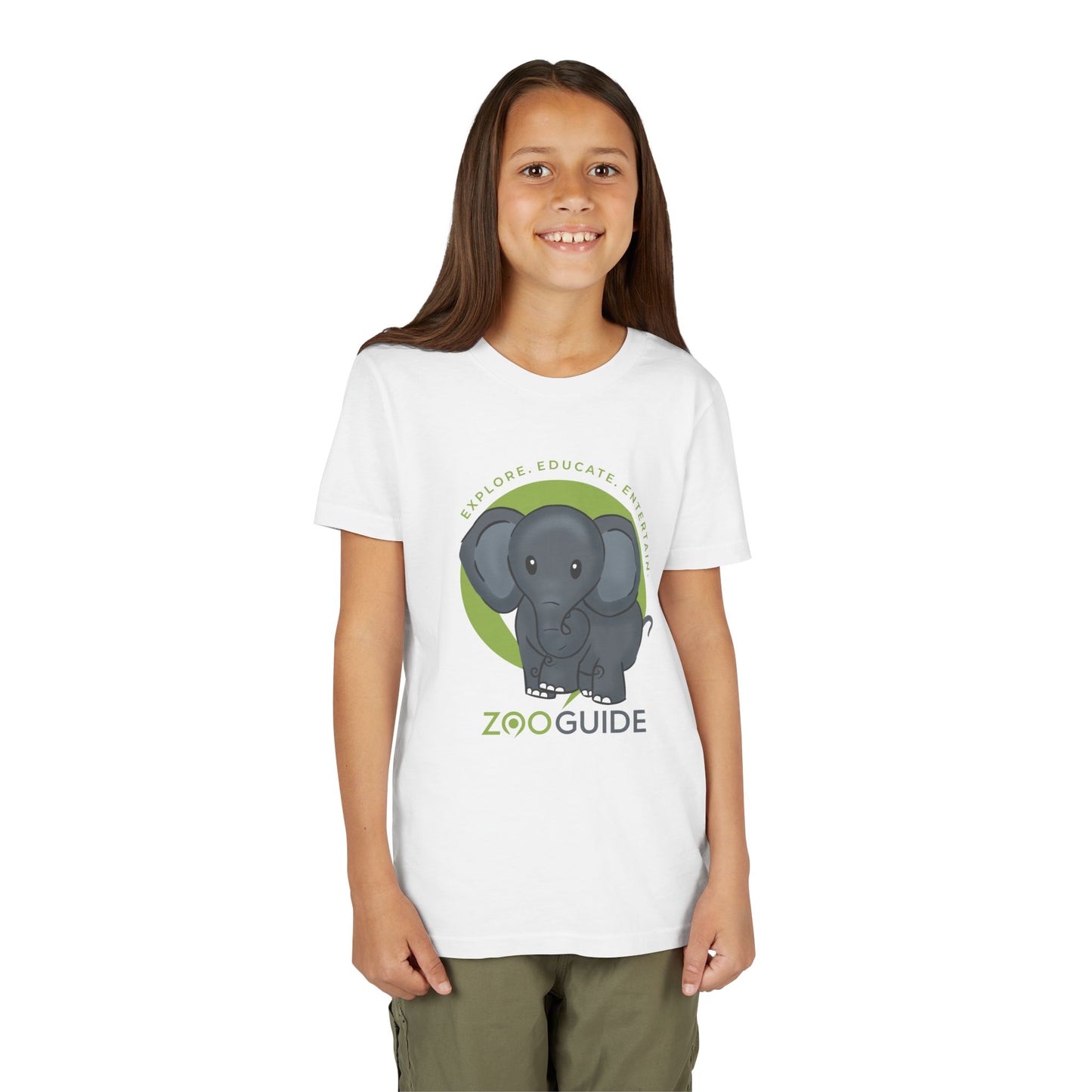 African Elephant in Zoo Guide™ Waypoint Icon Youth Tee Shirt by Zoo Guide™