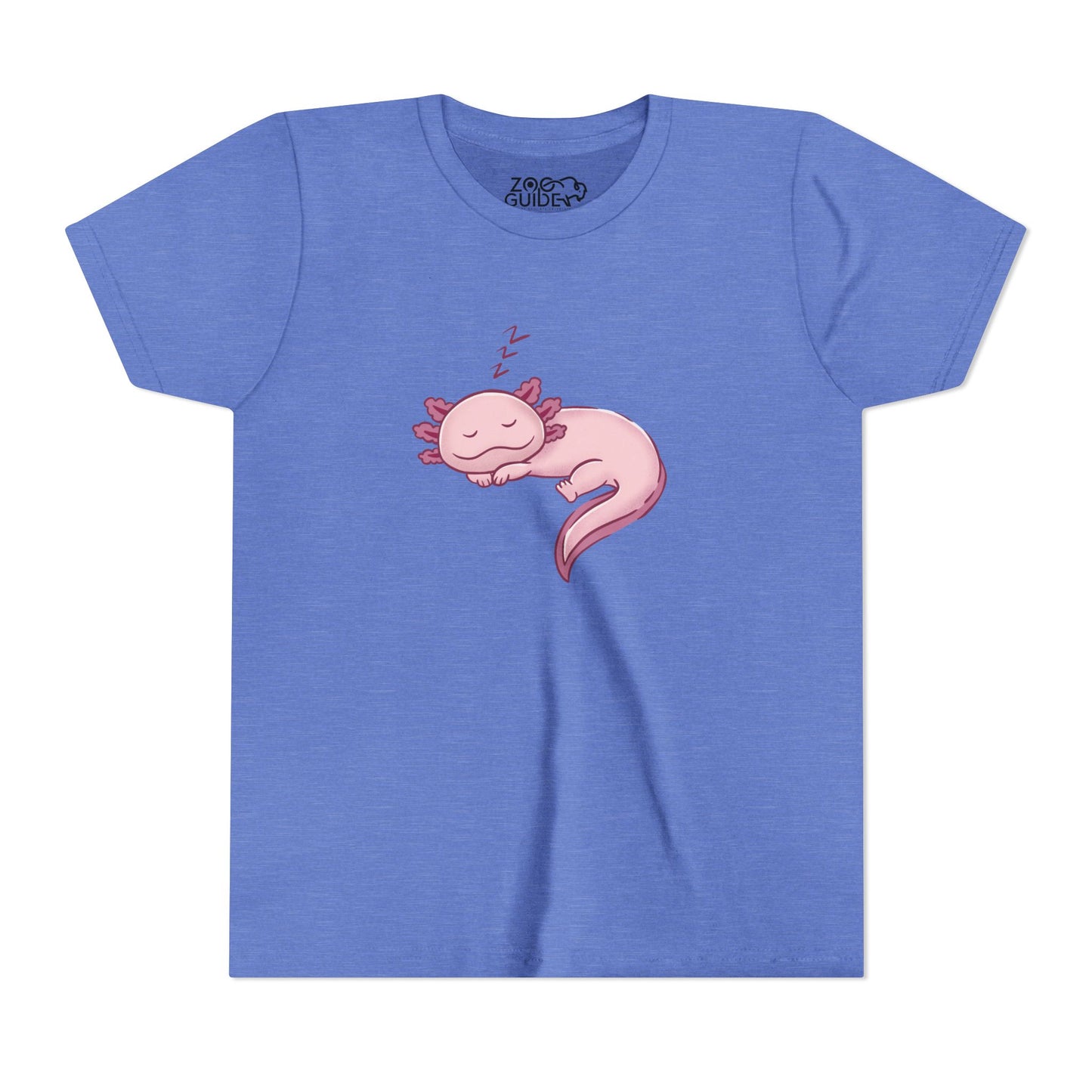 Axolotl Sleeping Youth Tee Shirt by Zoo Guide™