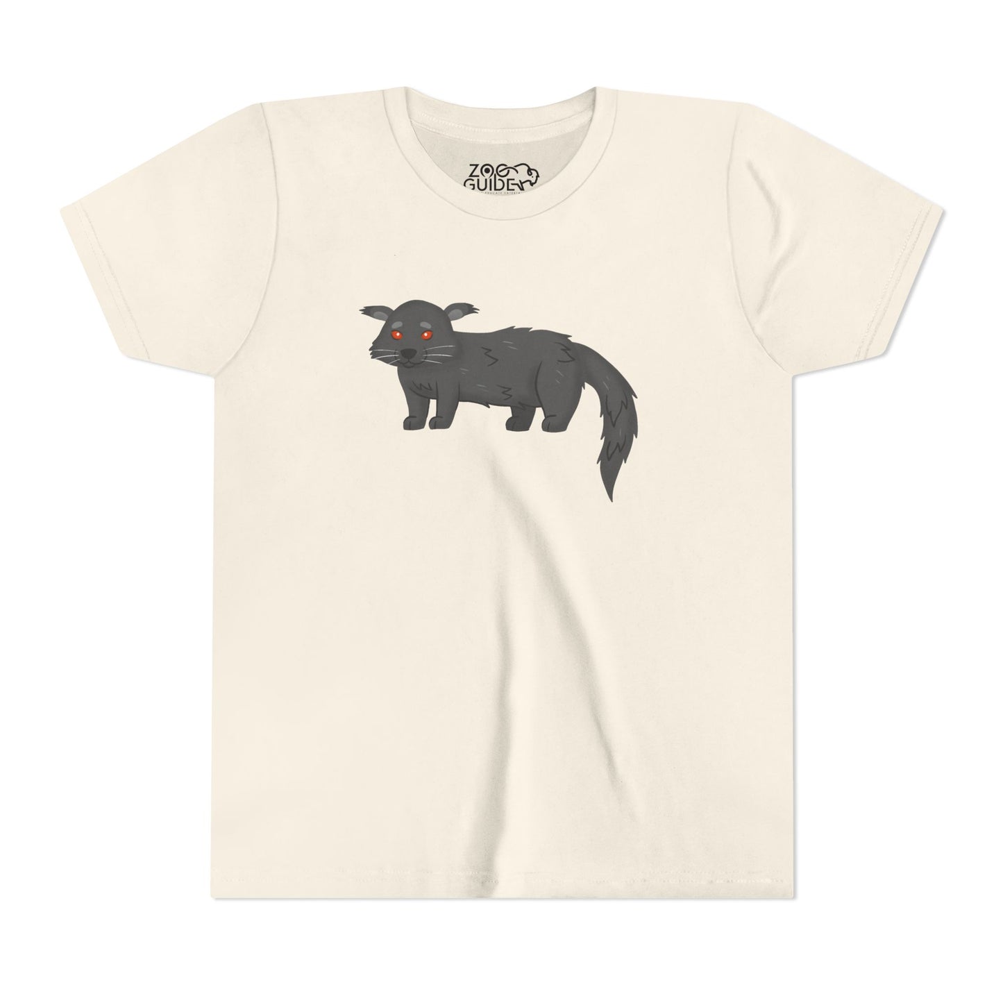 Binturong Profile Youth Tee Shirt by Zoo Guide™